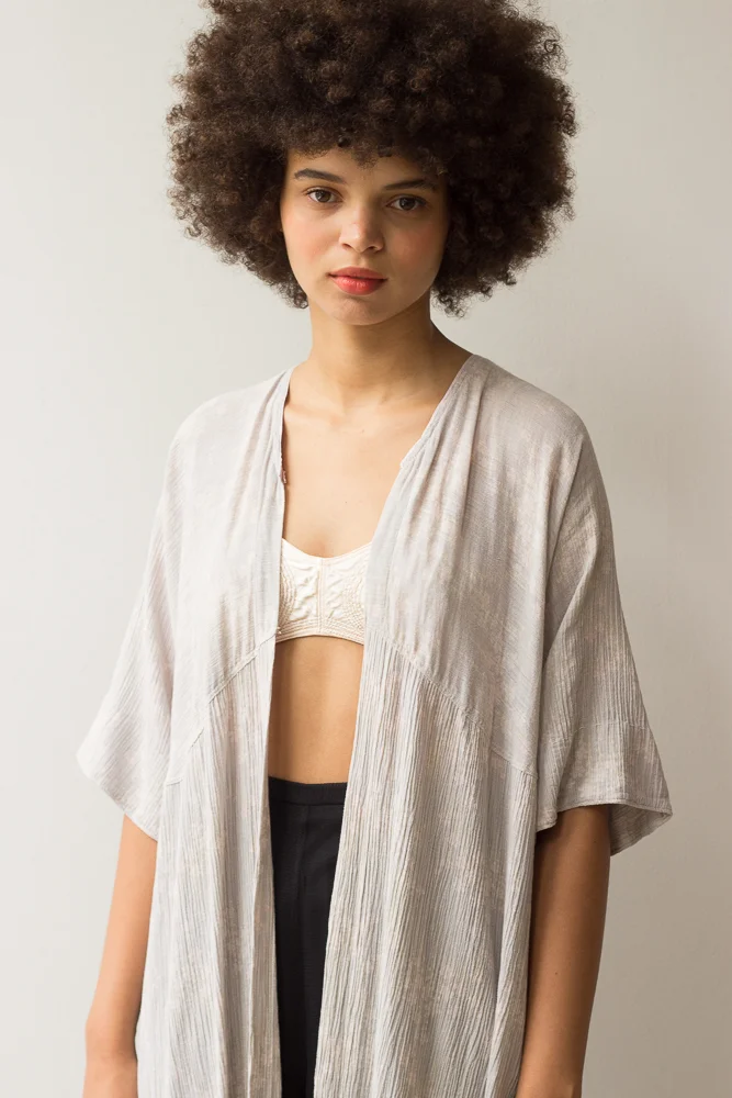 1910s Edwardian Plissé Duster