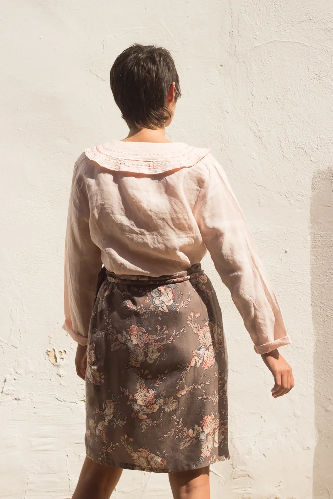 1980s Brooks Bros. Silk Wrap Skirt