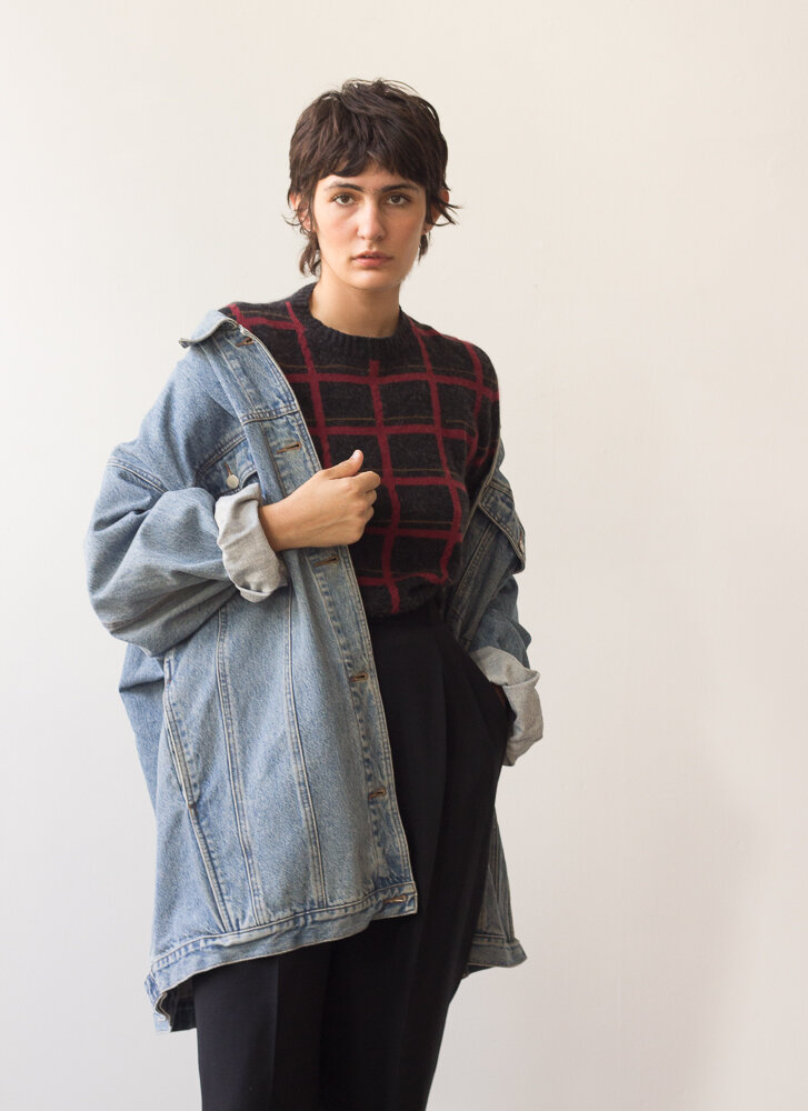 1980s Extreme Oversize Denim Jacket