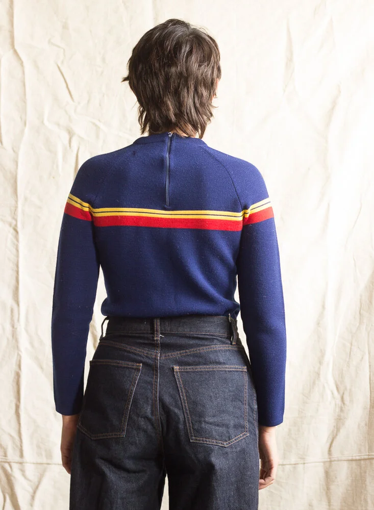 1970s Striped Ski Sweater