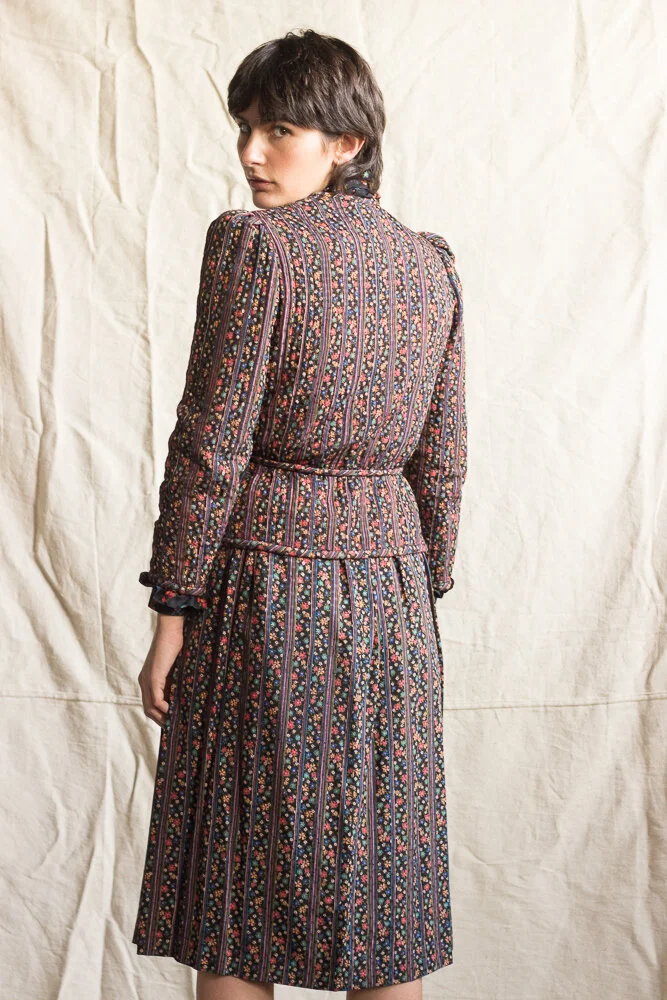 1970s Liberty Silk Floral Ensemble