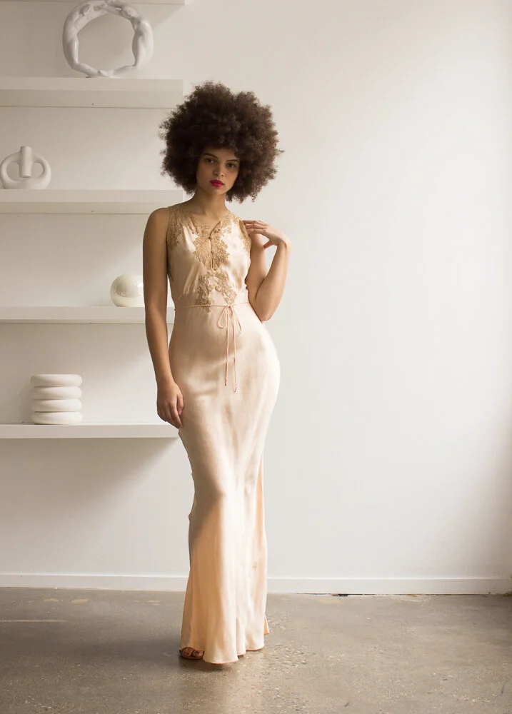 1930s Charmeuse and Lace Slip Dress — Wayward Collection