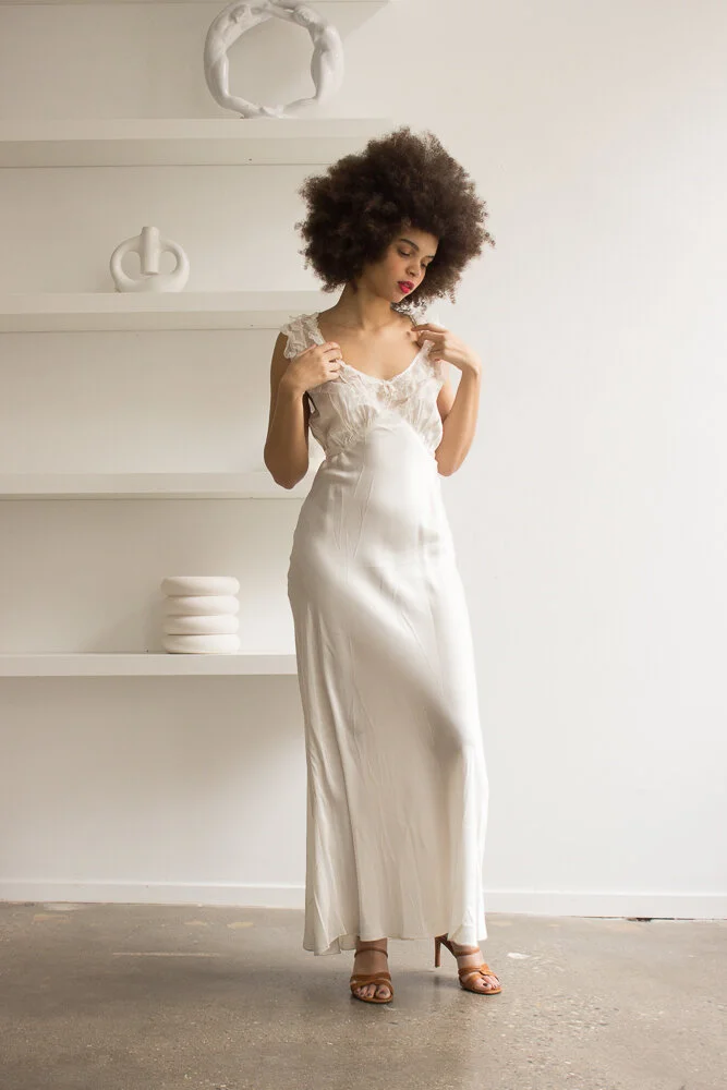 white silk slip dress Yellow 3D Lace Embroidery Tulle Corset Dress main image 1