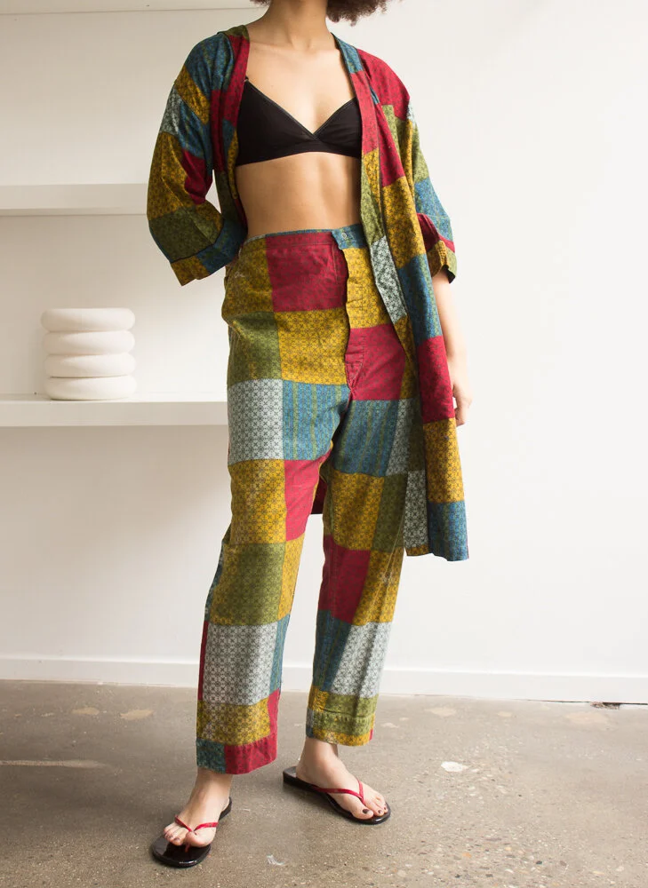 1940s Hobo Patchwork Robe Set