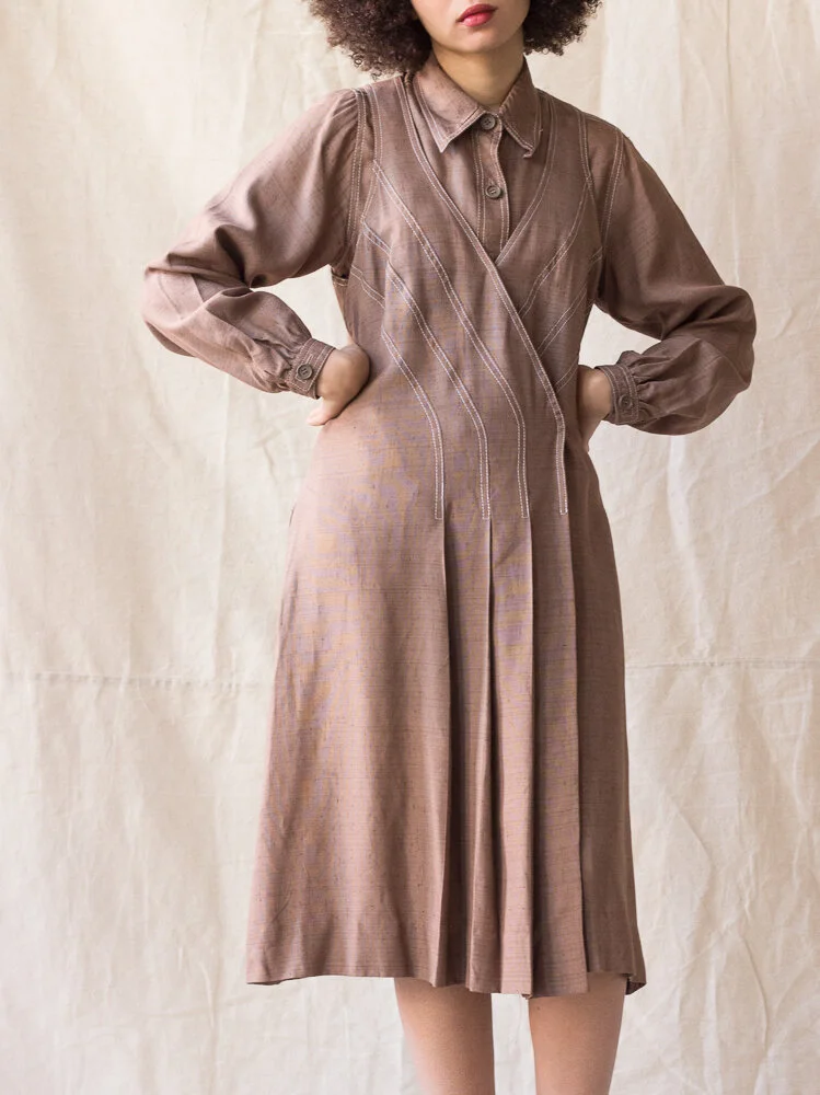 1970s Albert Nipon Two Piece Jumper Dress