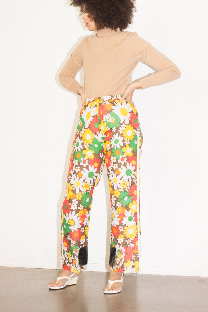 1960s Flower Power Ski Pants