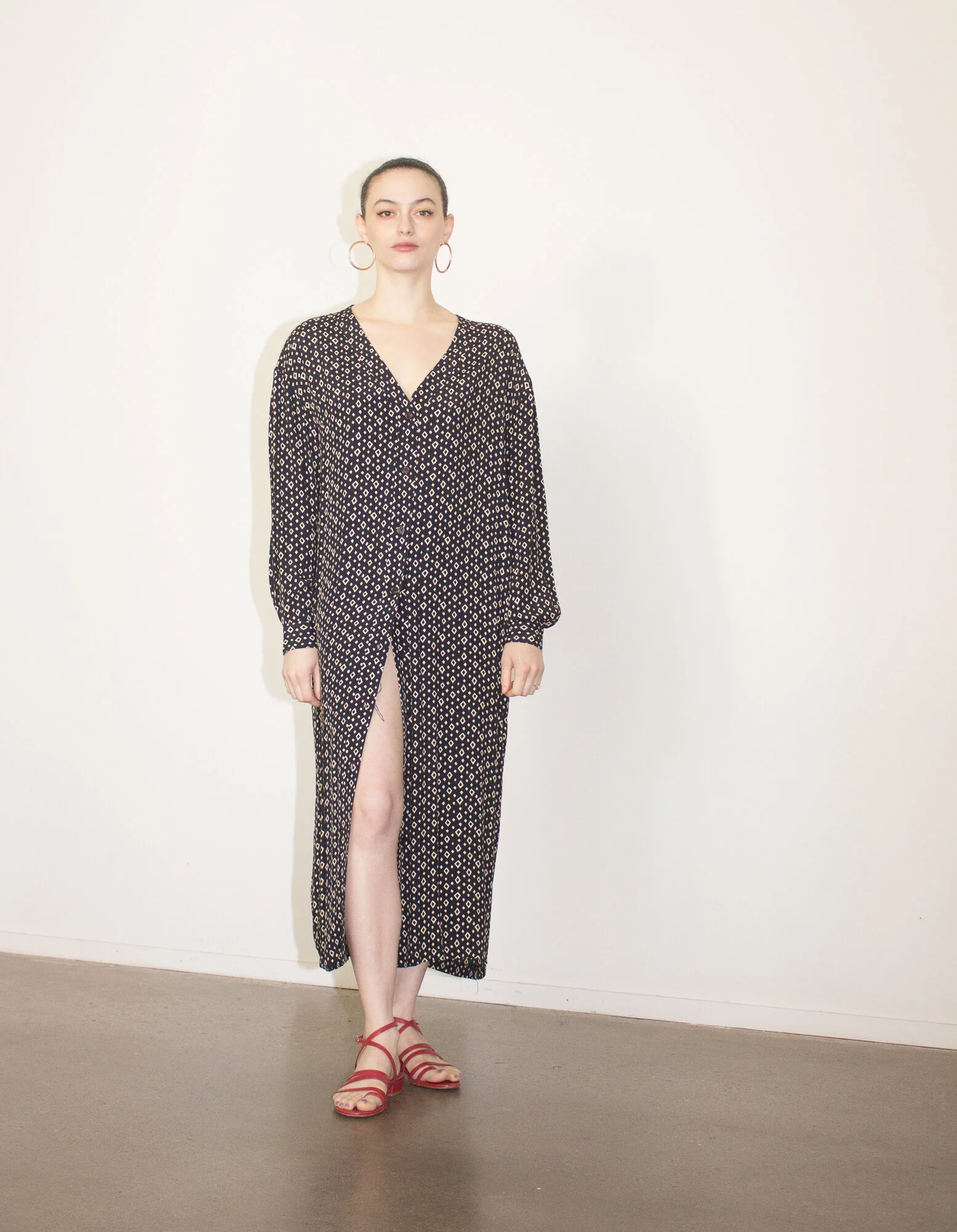 1990s Button Front Kaftan