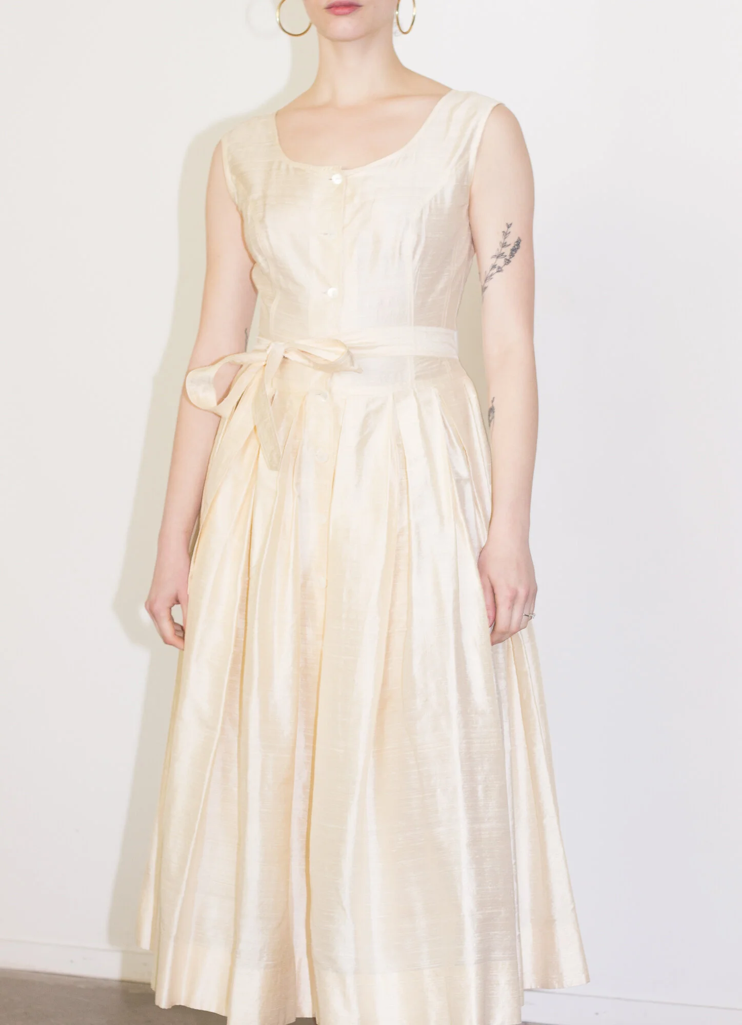 blue dress for baby girl Marie Dress in Silk Dupioni – Louise New York main image 0