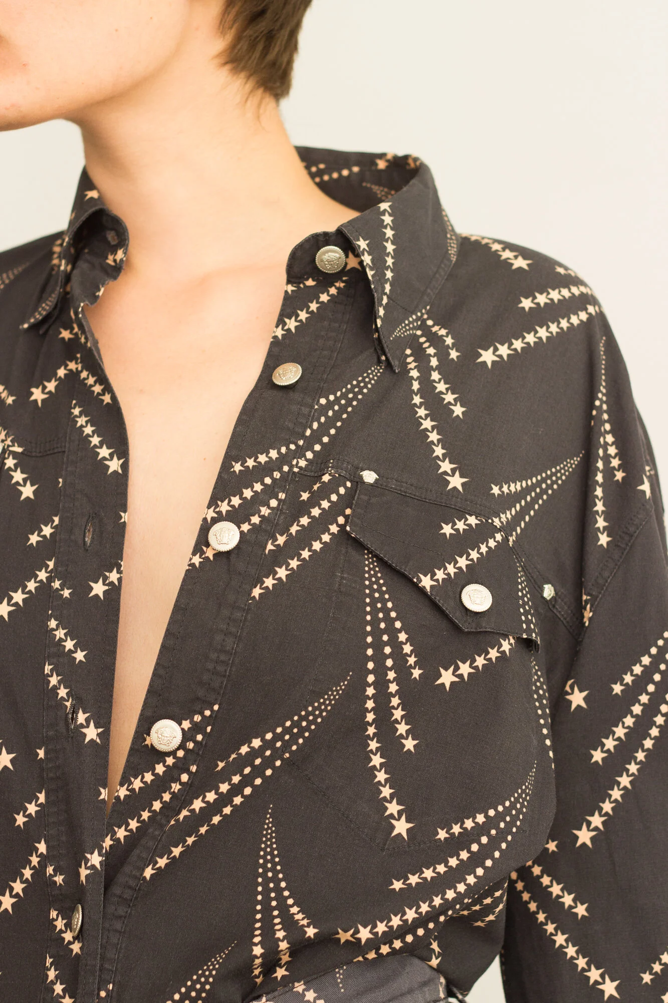 ACA 1980s Versace Jeans Outfit