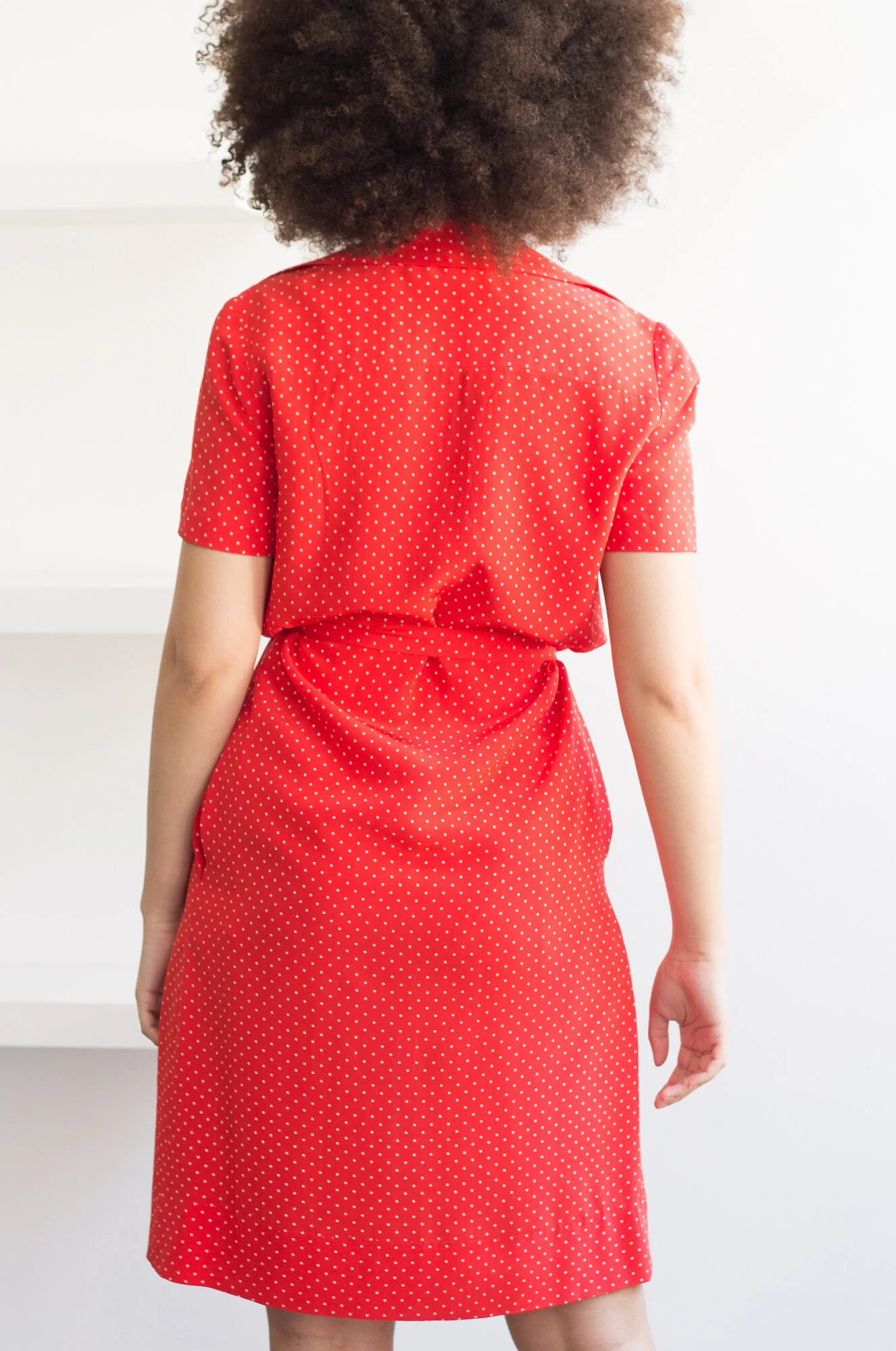 strapless open back dress Nellie Maxi Dress Red Polka Dot main image 1