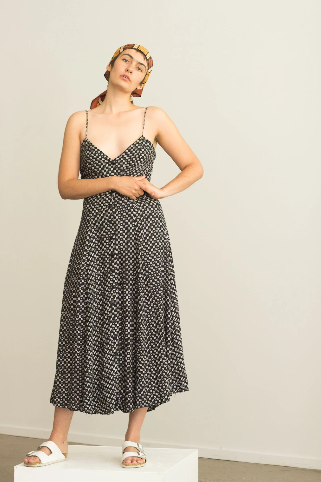 1990s Spaghetti Strap Sun Dress