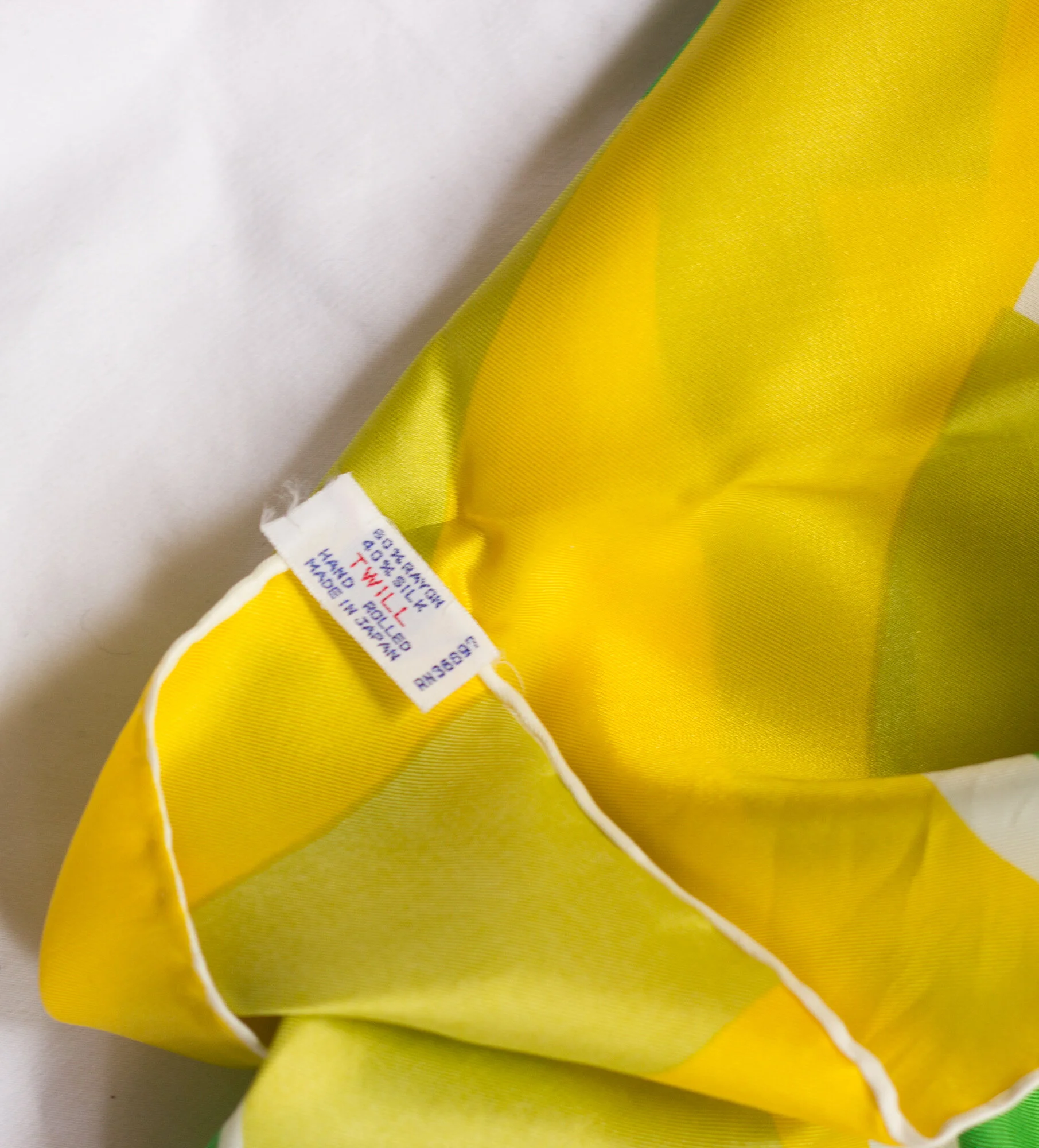 1970s Japanese Twill Scarf