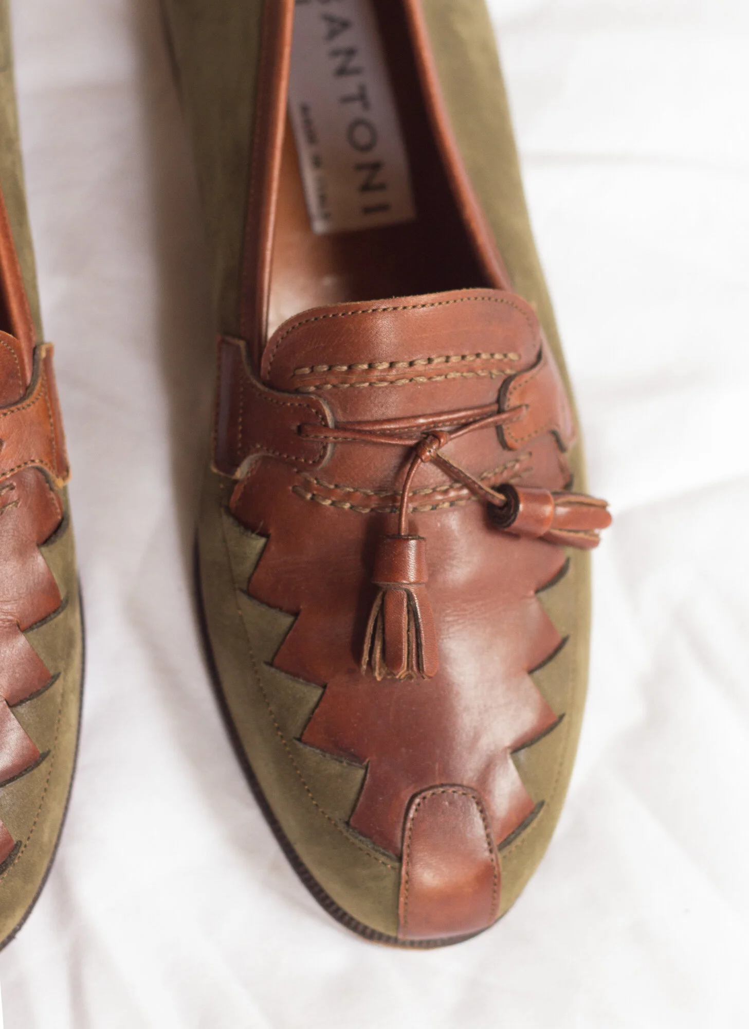 Vintage Footjoy Shoes Men\'s 10.5D Brown Tassel Loafers Lizard Leather USA Made Vintage Footjoy Italian Leather Tassel Loafers 9.5 M main image 2