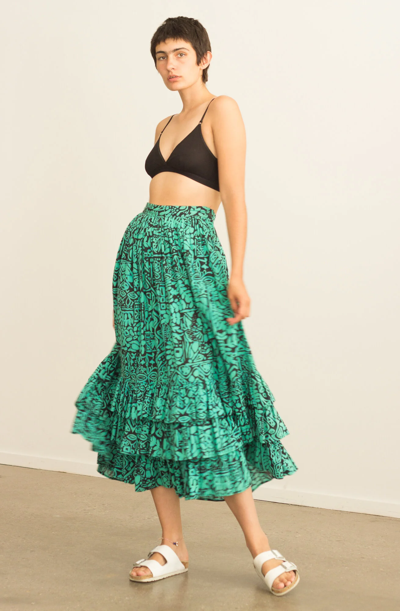 Long Skirt Used Peasant Skirt Maxi Skirt Peasant Skirt 80s YVES