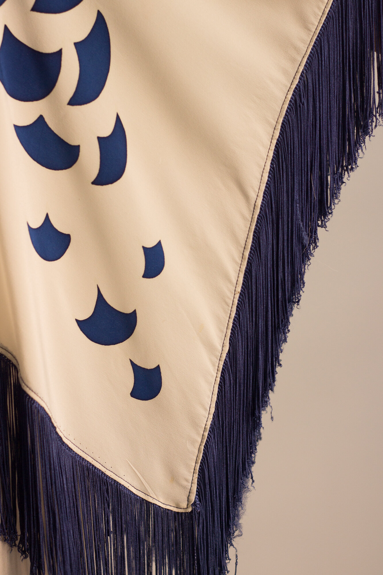 1970s Saks Fifth Avenue Silk Fringed Set