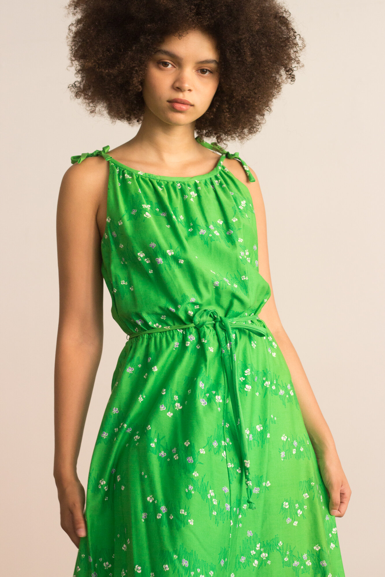 1970s Malia Polished Cotton Sun Dress