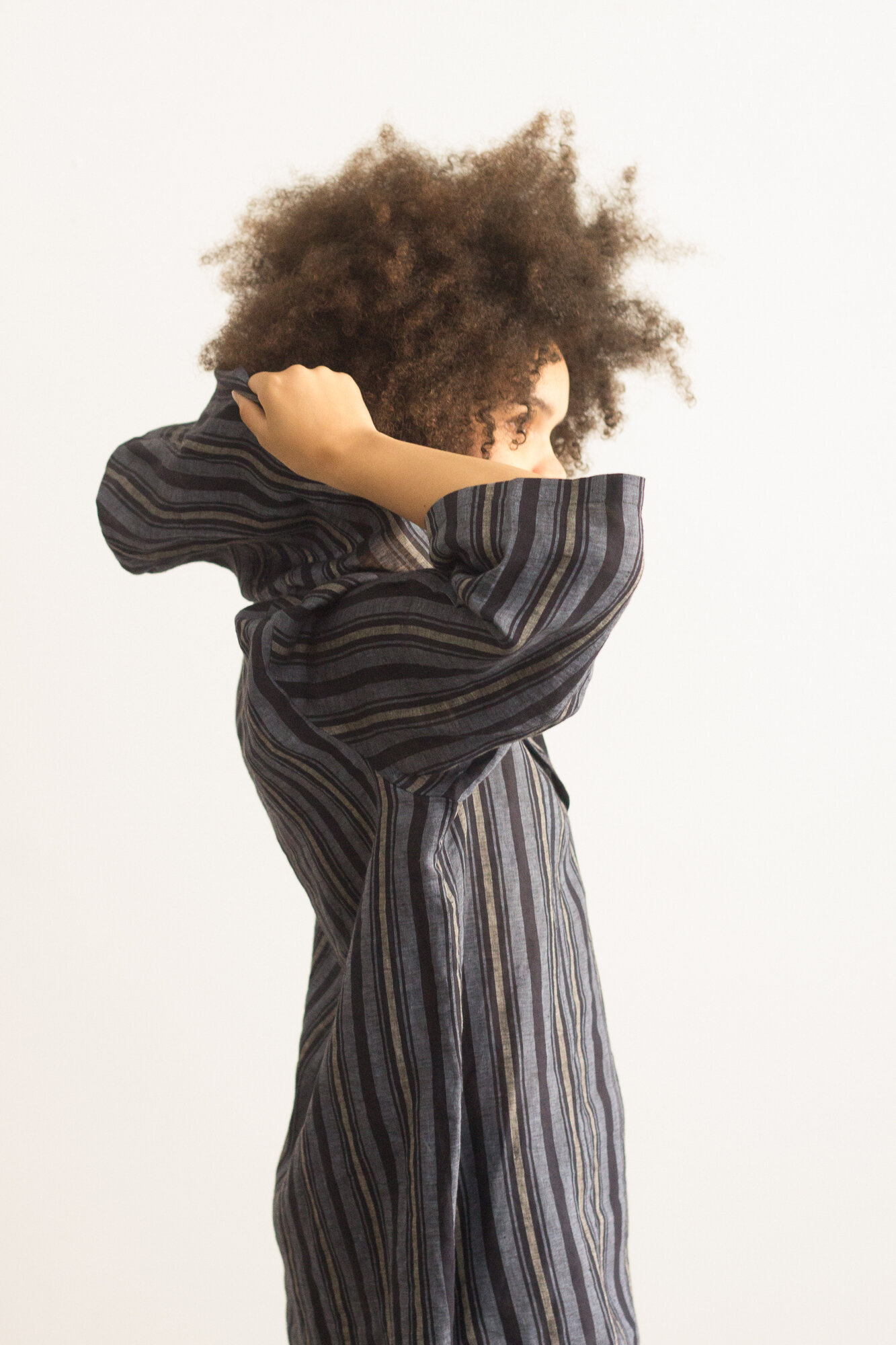 1980s Italian Linen Sailor Hooded Tunic