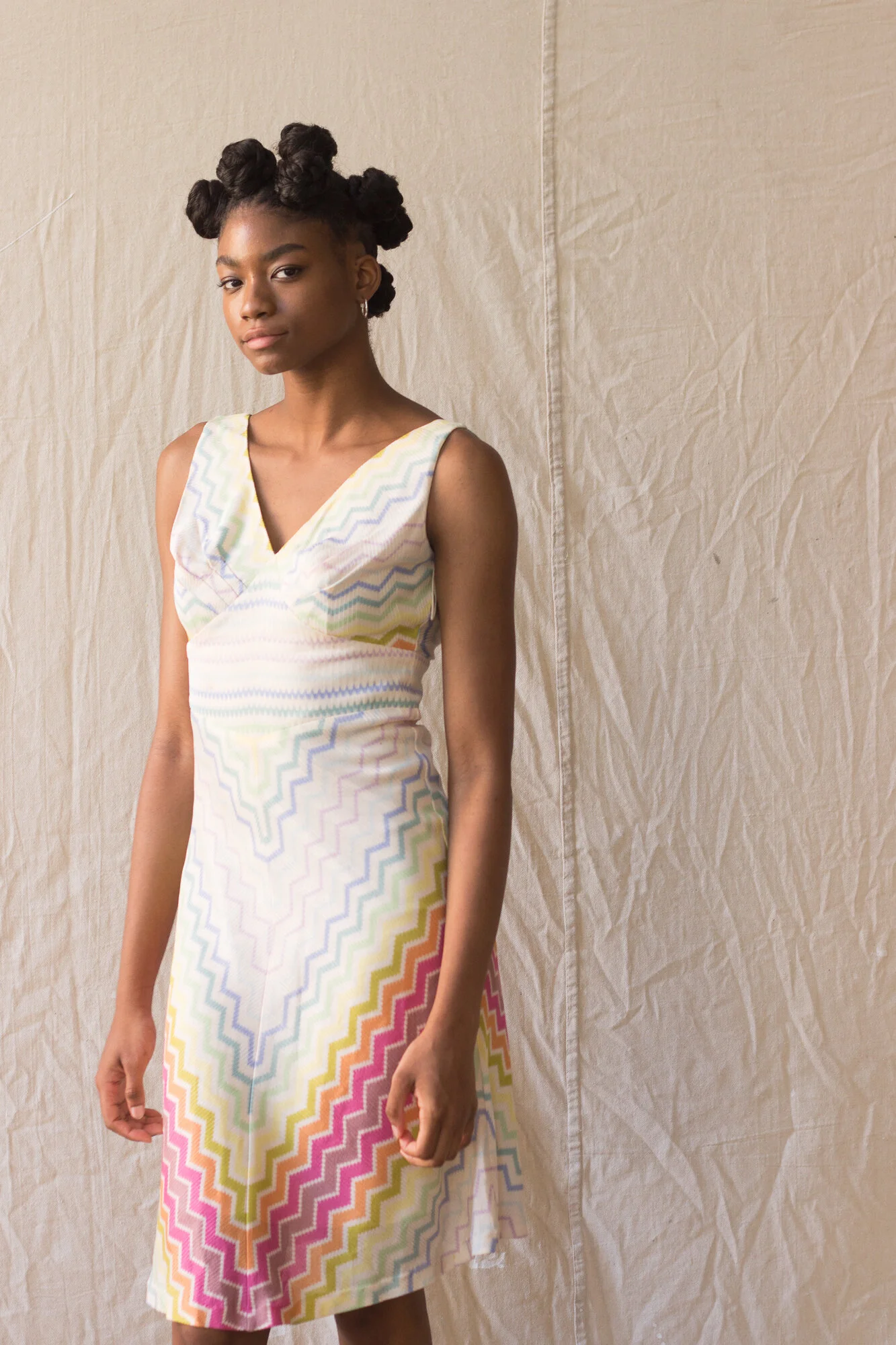 1990s Missoni Classic Zig Zag Knit Sun Dress  Wayward Collection