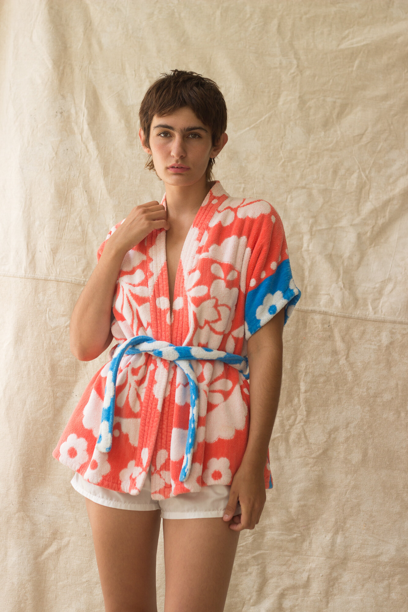 1960s Terry Cloth Mini Robe