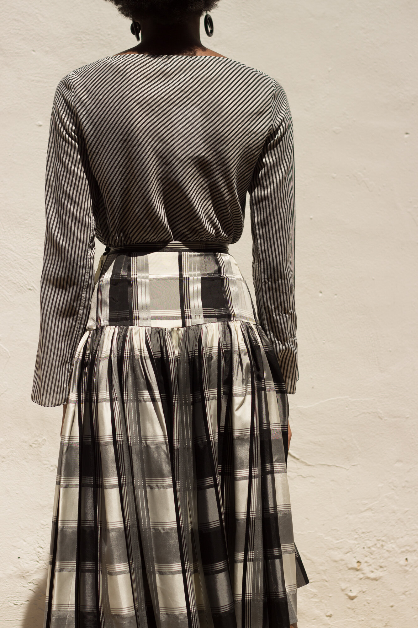 1990s Adolfo Dominguez Cotton Bias Top