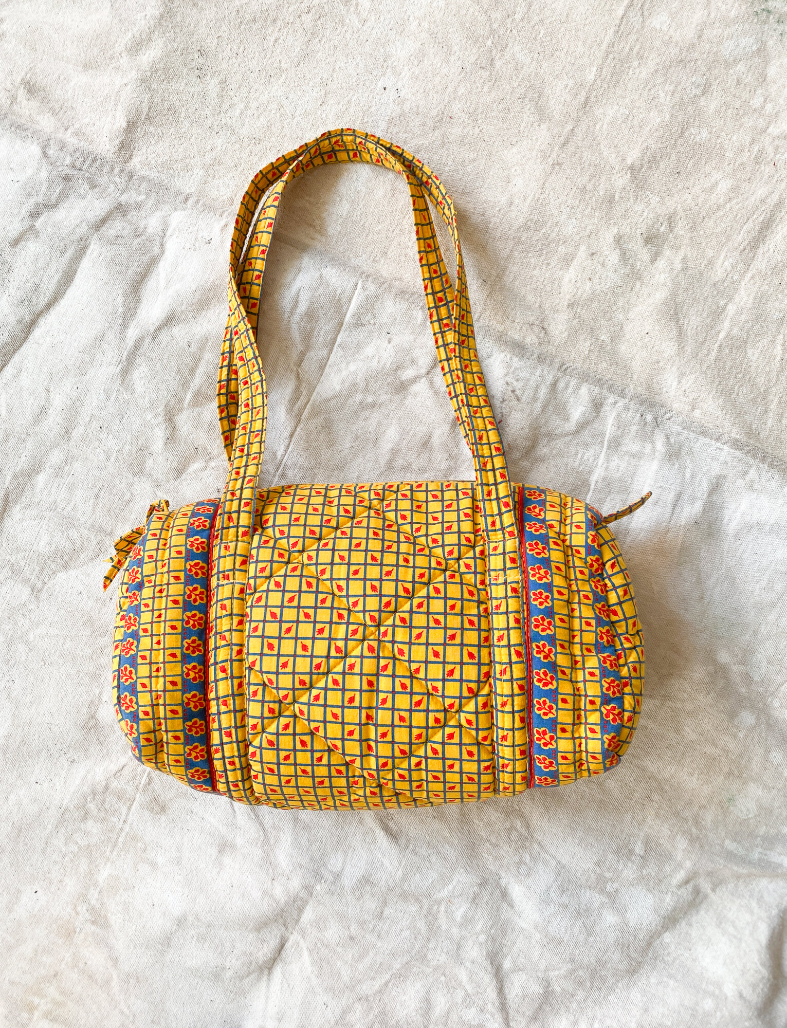 1980s Pierre Deux Souleiado Quilted Bag