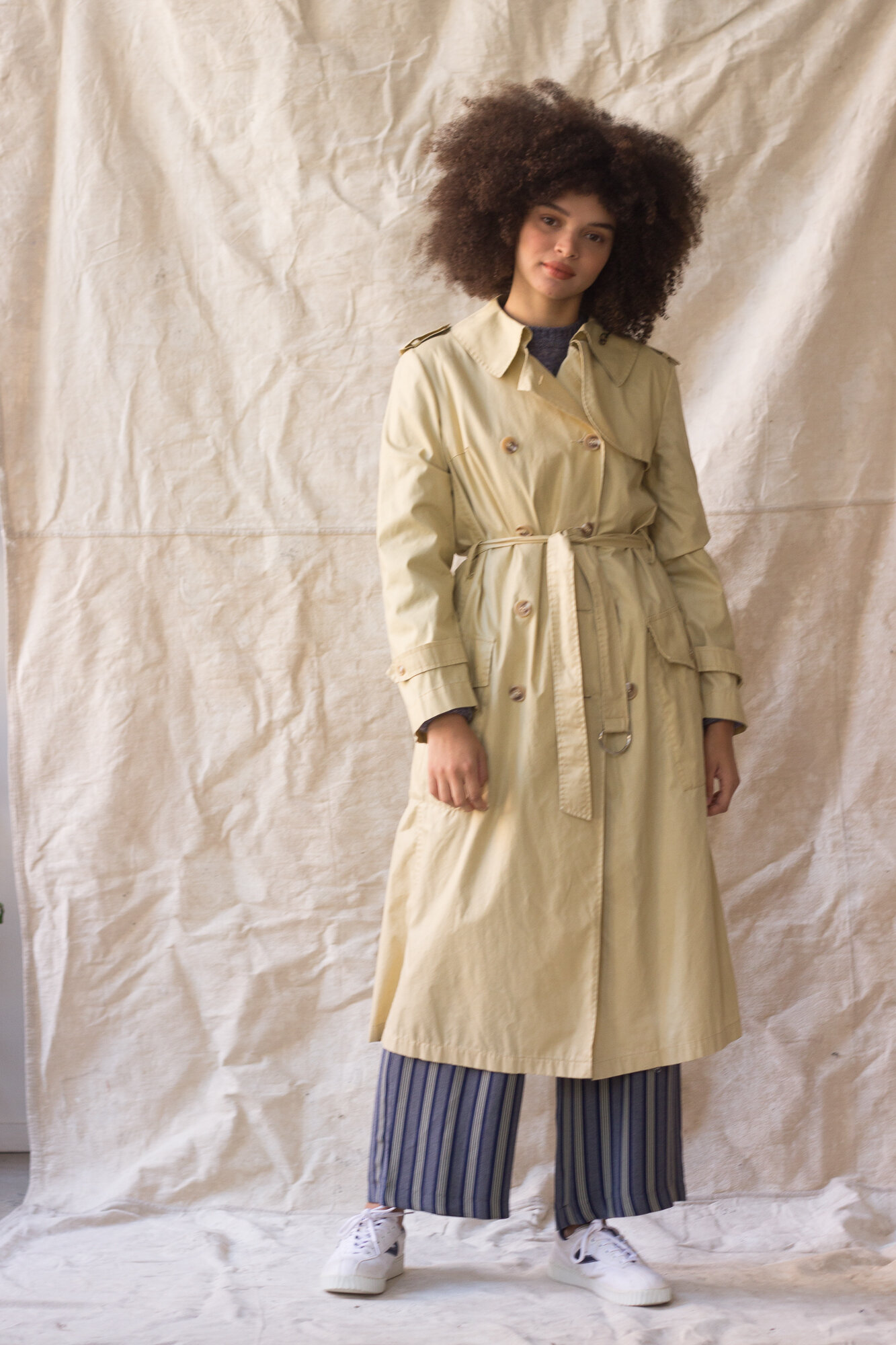 1970s Lightweight Cotton Trench Coat