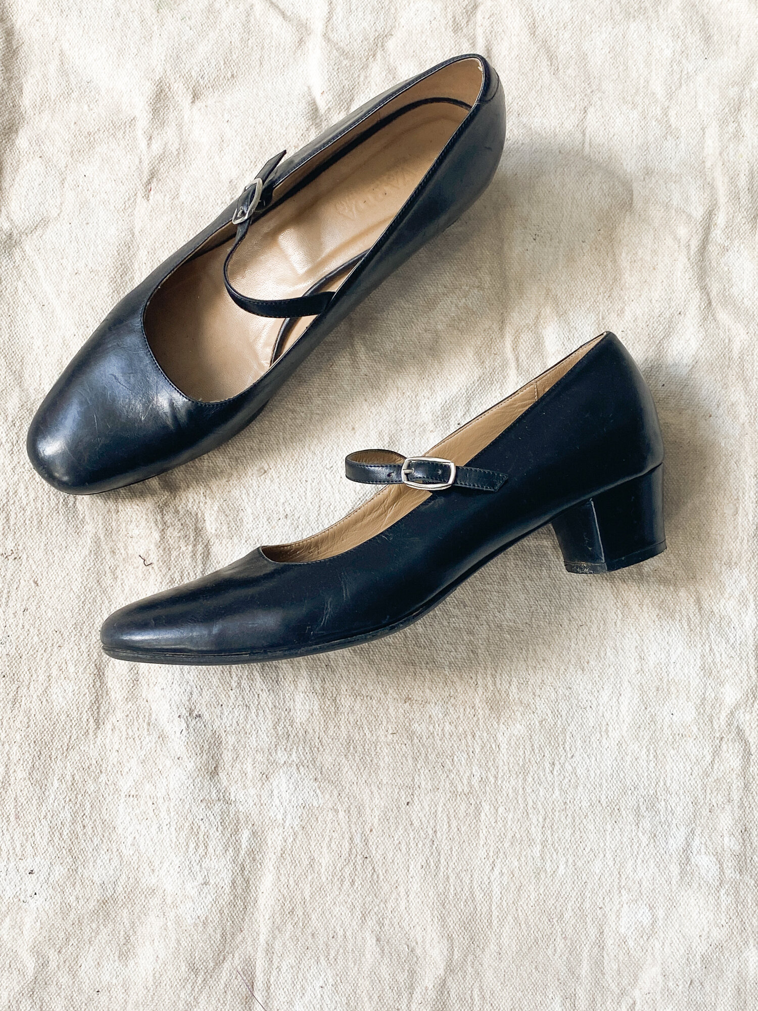 1990s Italian Leather Mary Janes