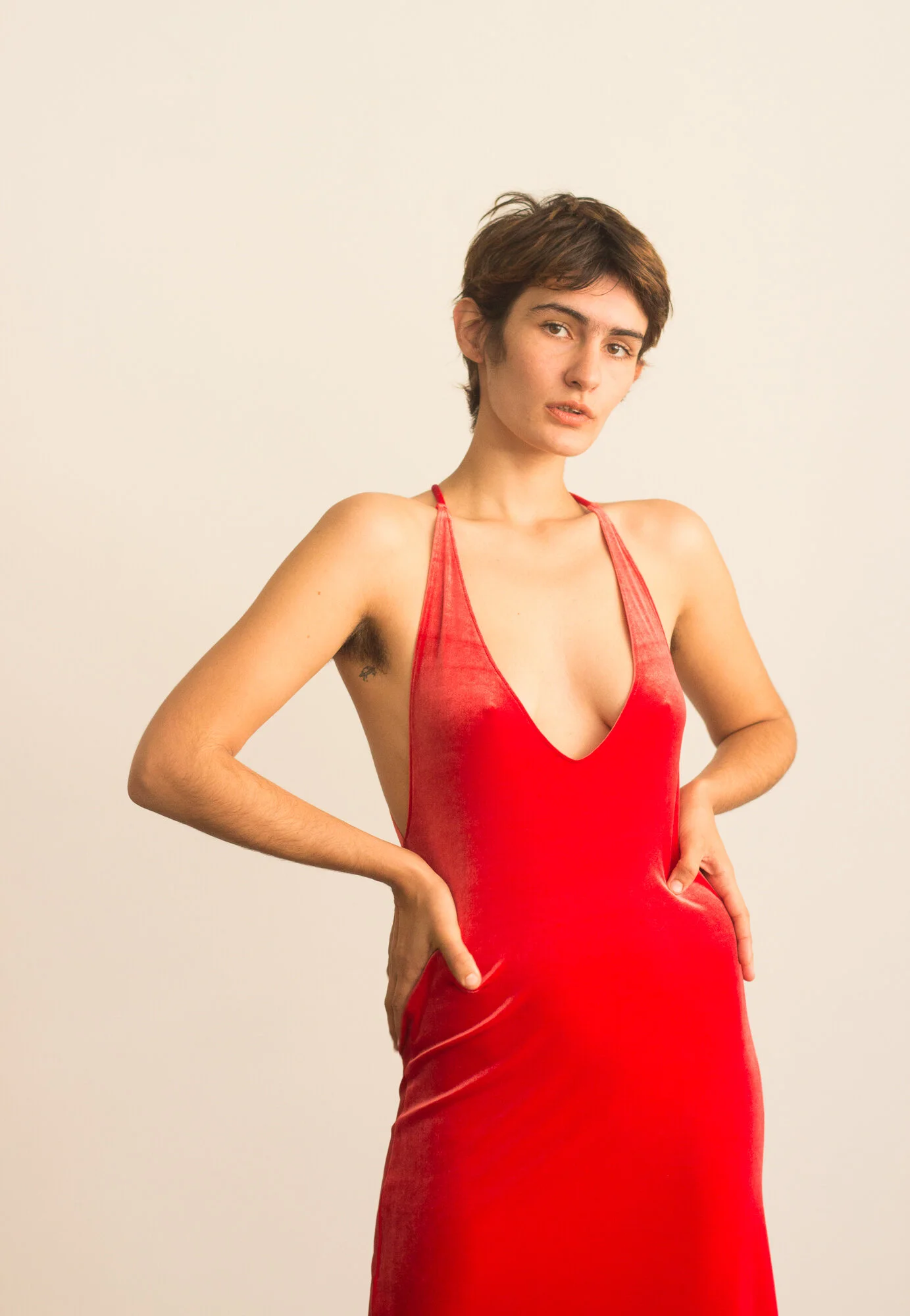 90s red velvet dress 1990s Red Velvet Backless Slip Dress — Wayward Collection