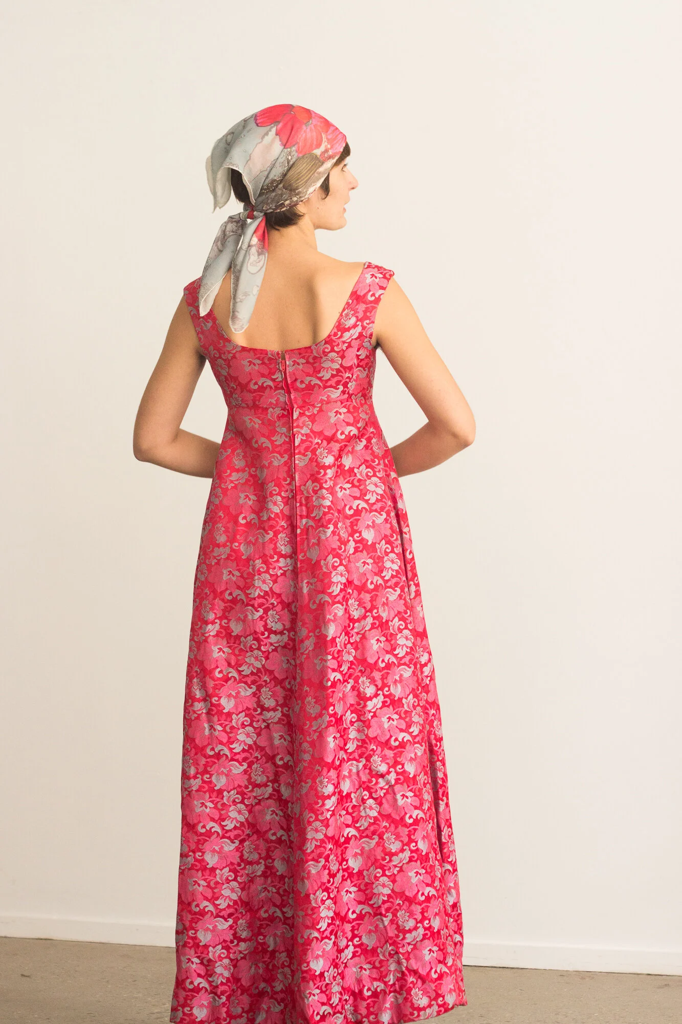 chinese dress ladies Empire Waist Maxi Chiffon Evening Dress for Women