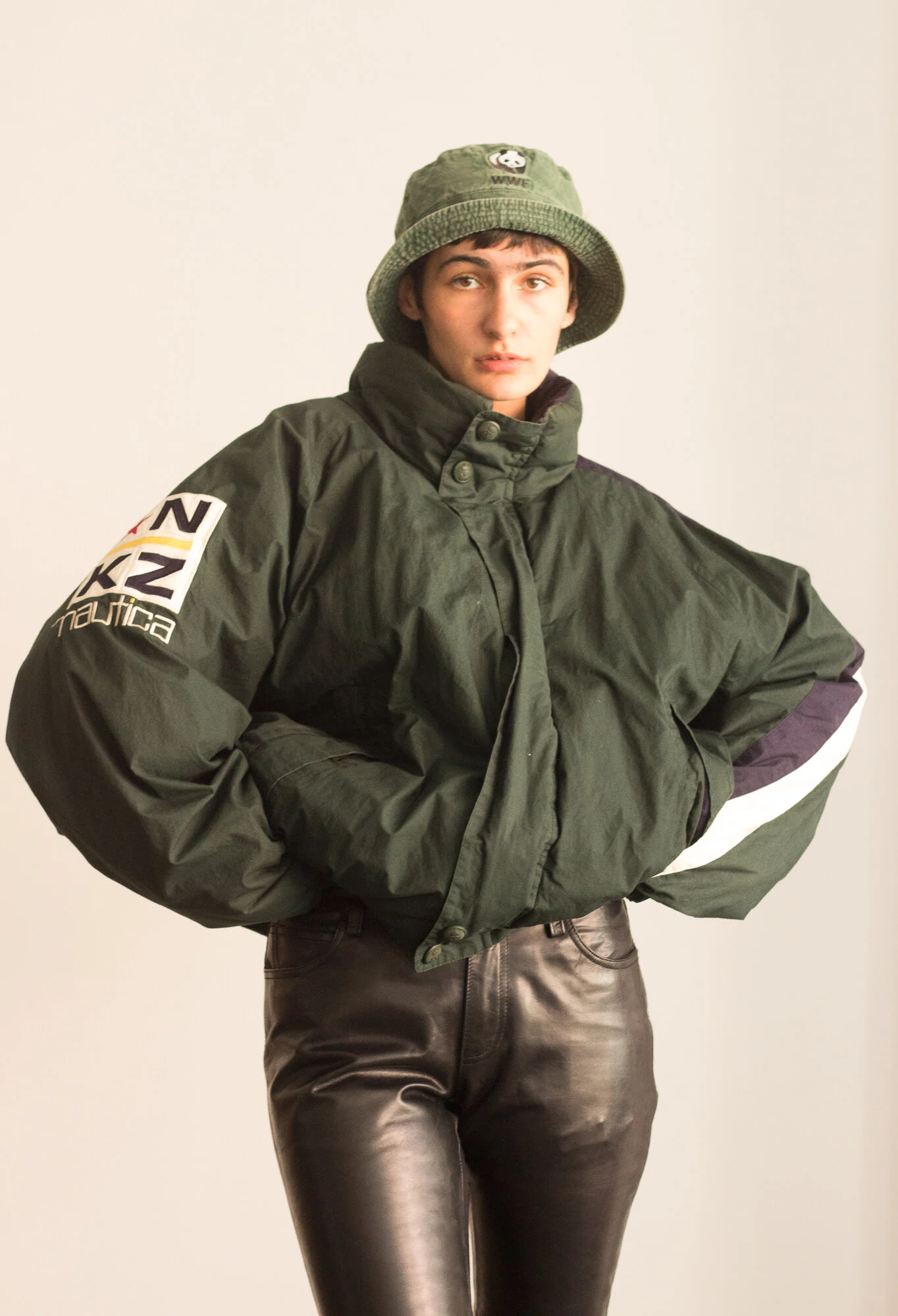 90s 2way nautica puffy dawn 肉厚 navy 【公式通販】