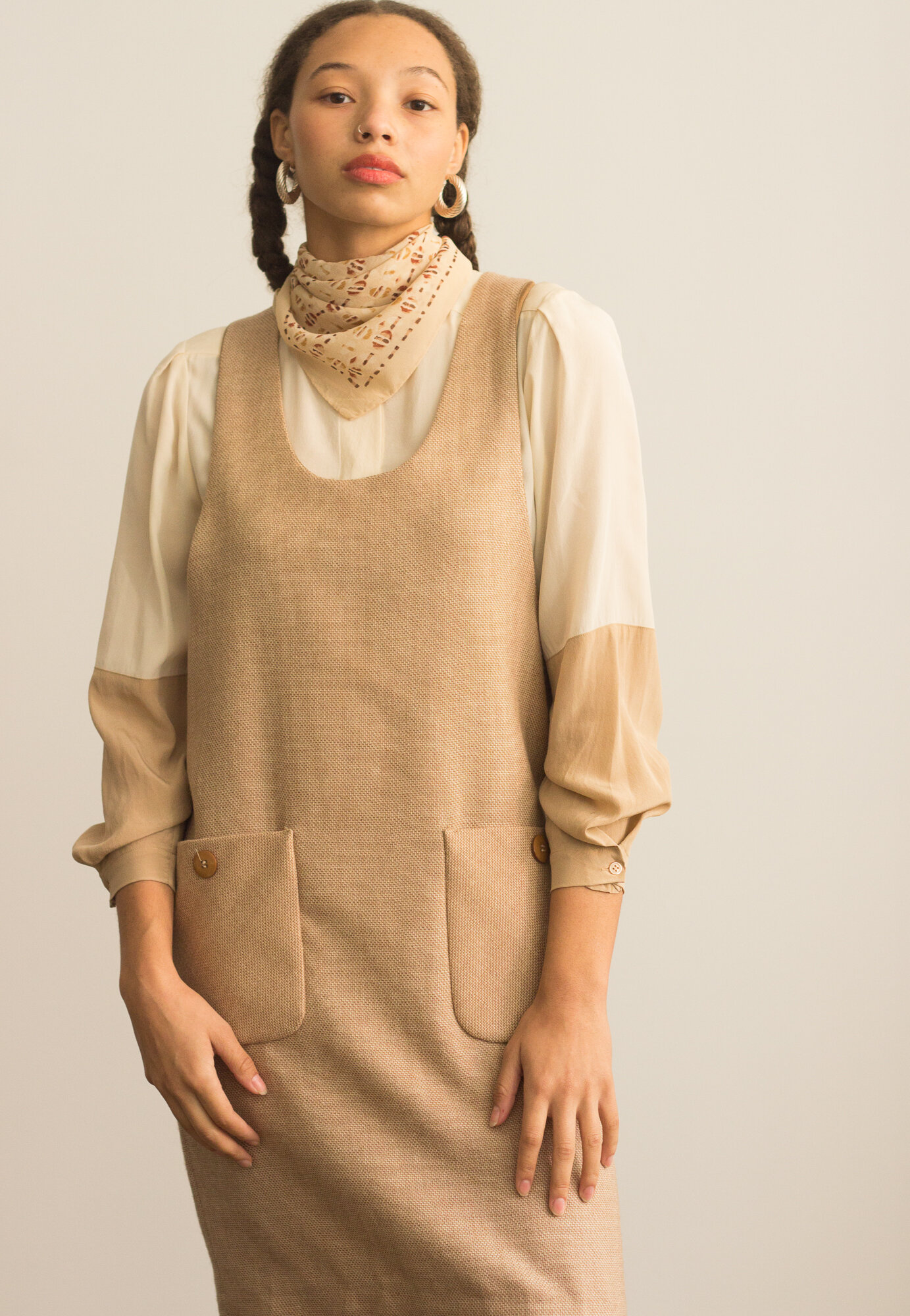 1980s Giorgio Sant Angelo Tweed Jumper 