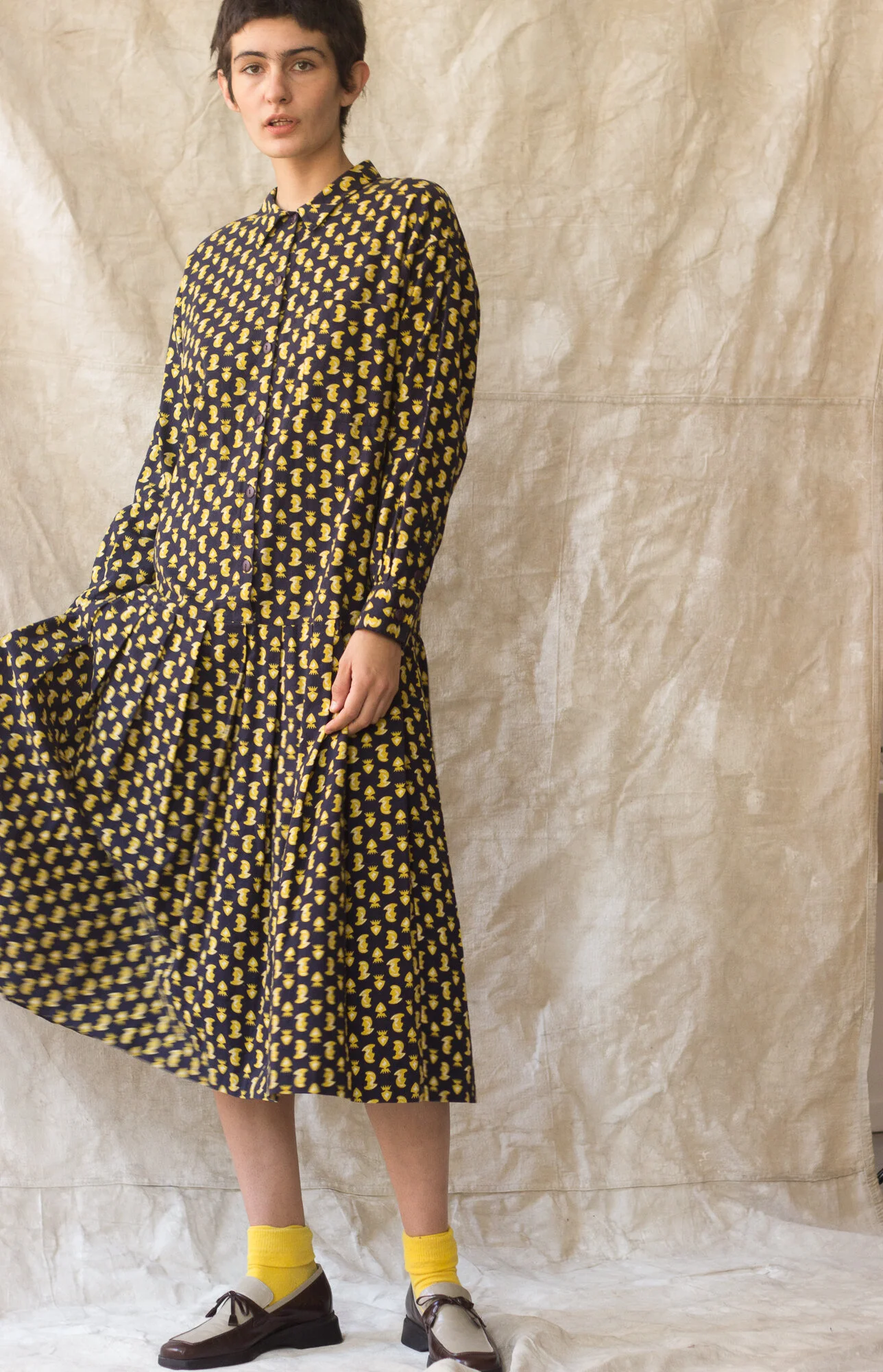 1980s drop waist dresses Pretty 1920's style dress made in the 1980's main image 1