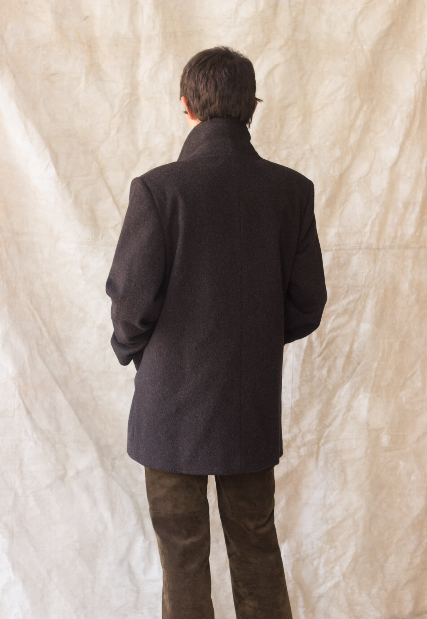 1980s Central Park International Gray Flannel DB Jacket