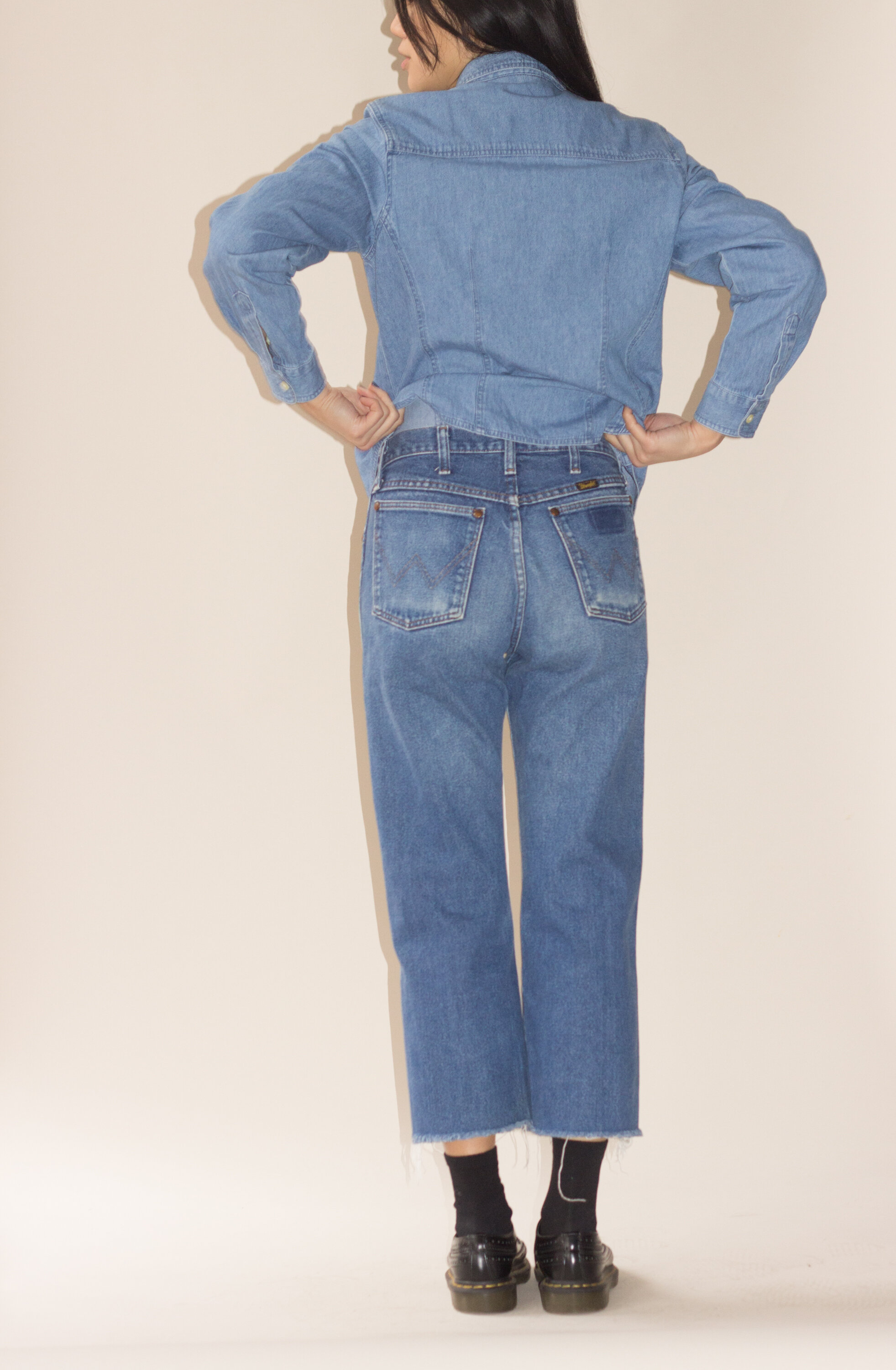 1970s Wrangler Quilted Cropped Denim