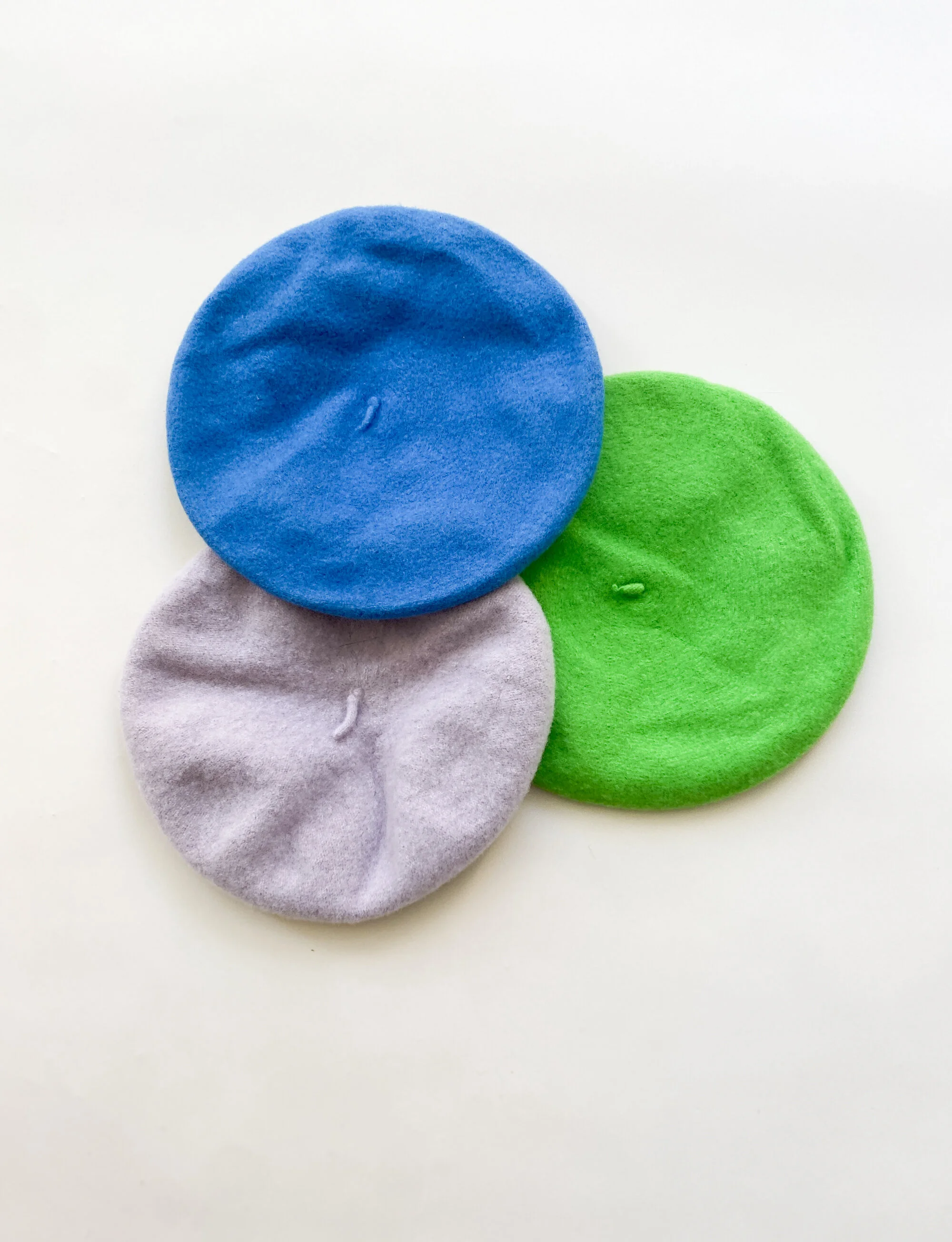 1980s French Wool Berets