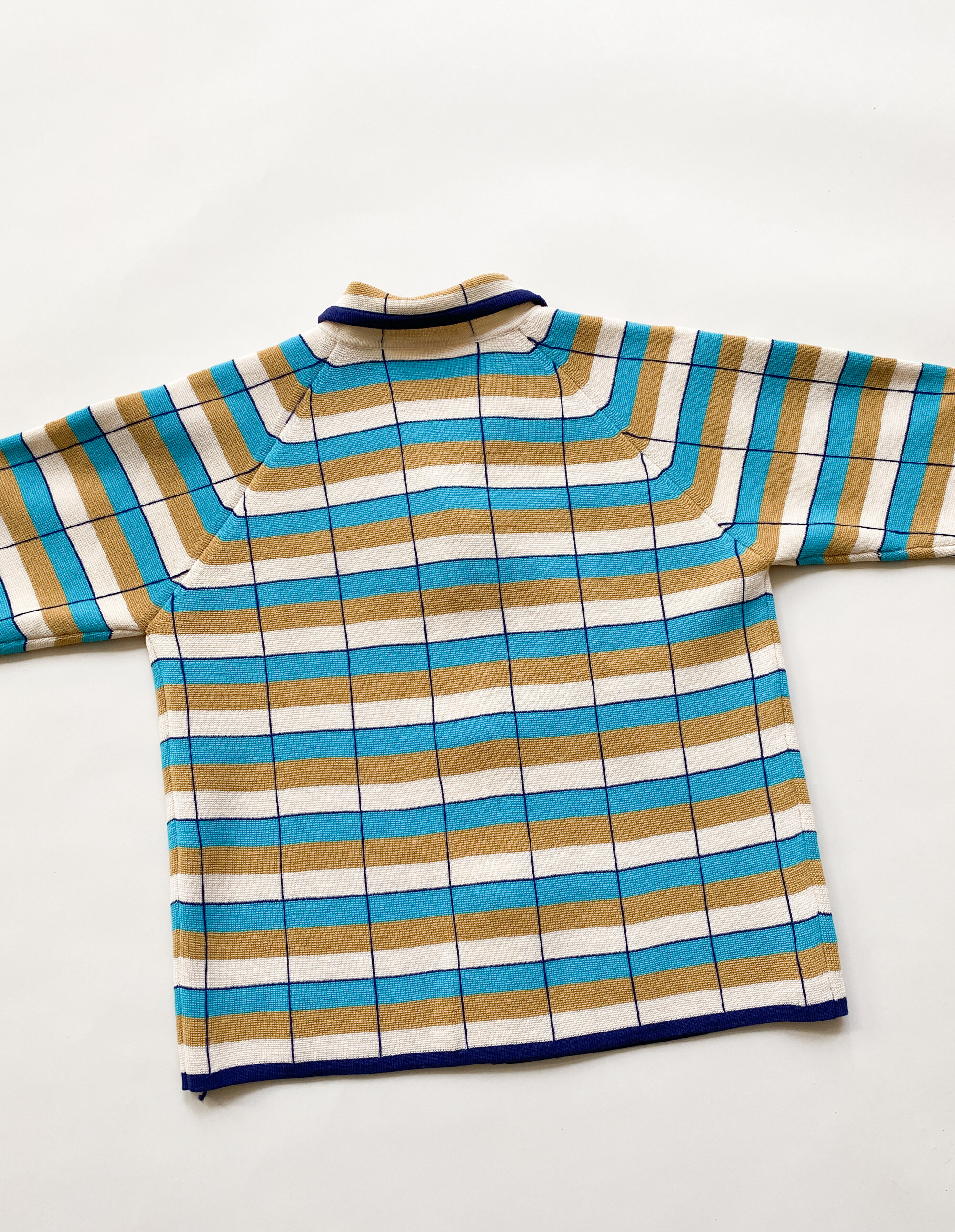 1950s Harlequin Cotton Zip-Front Shirt Jacket