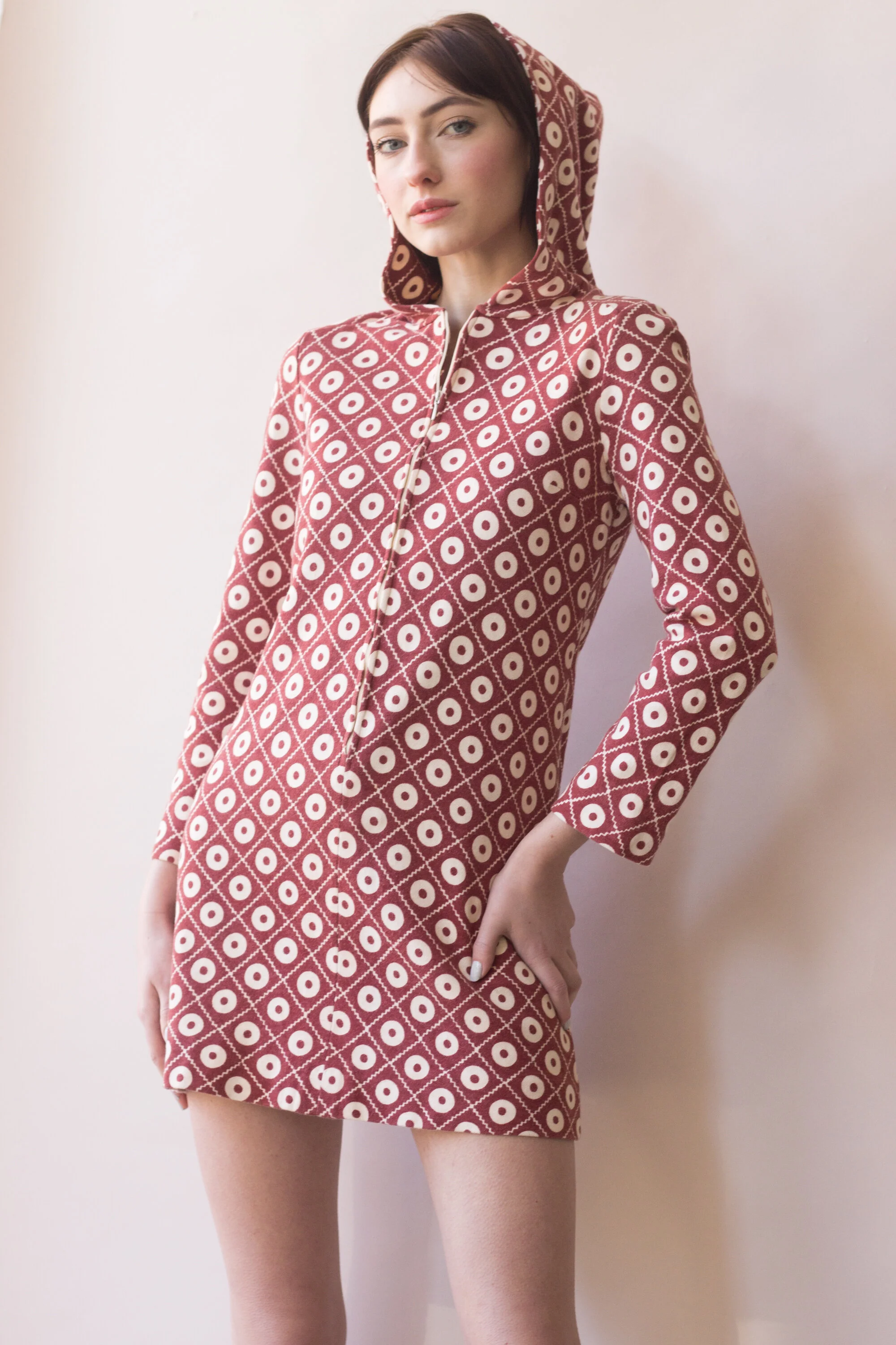 white christmas dresses Marimekko 1973 Documented Catalog Cotton Flutter Sleeve Dress –  Featherstone Vintage main image 0