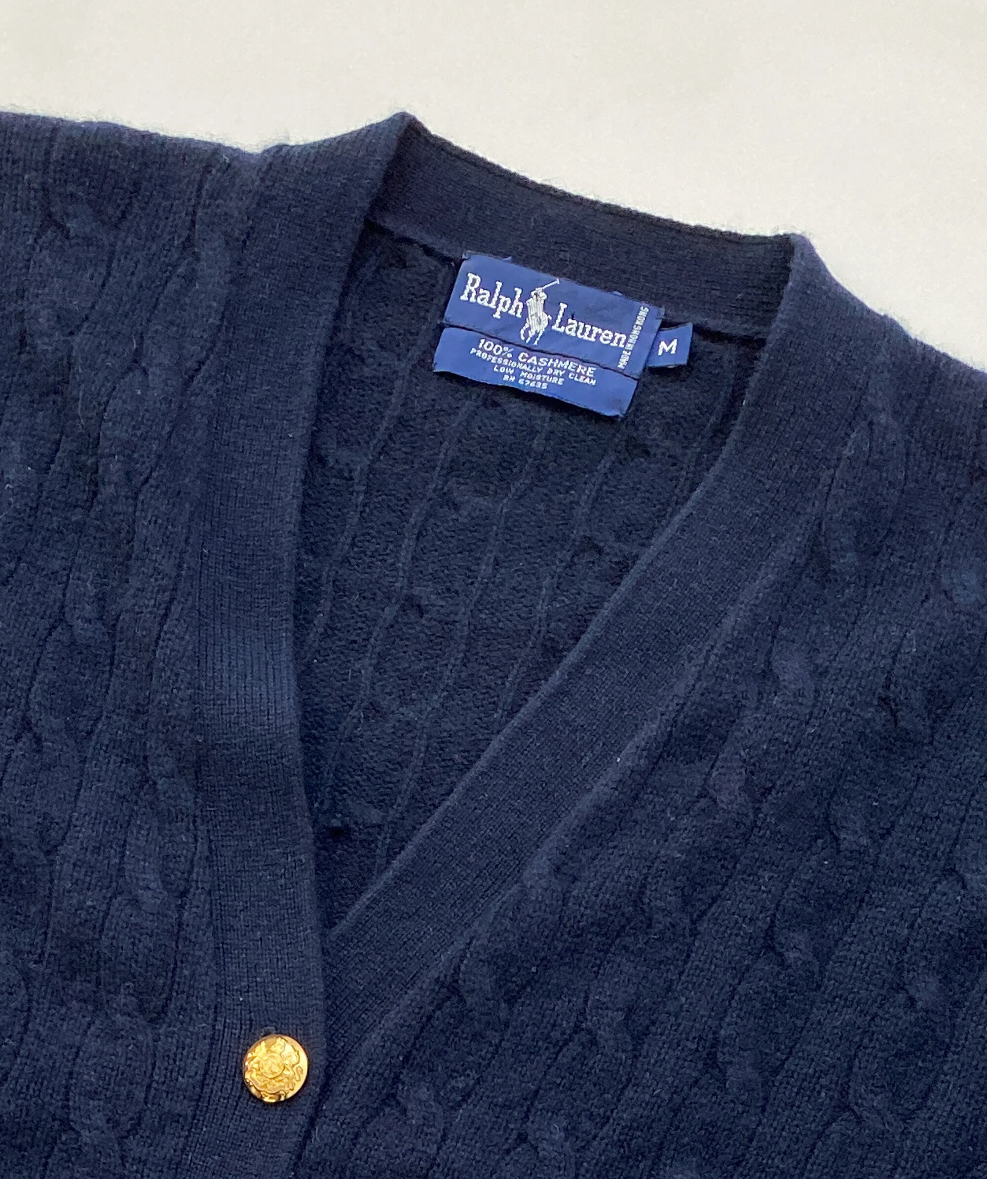 80s Ralph Lauren カーディガン 1980s Ralph Lauren Cashmere Cable 