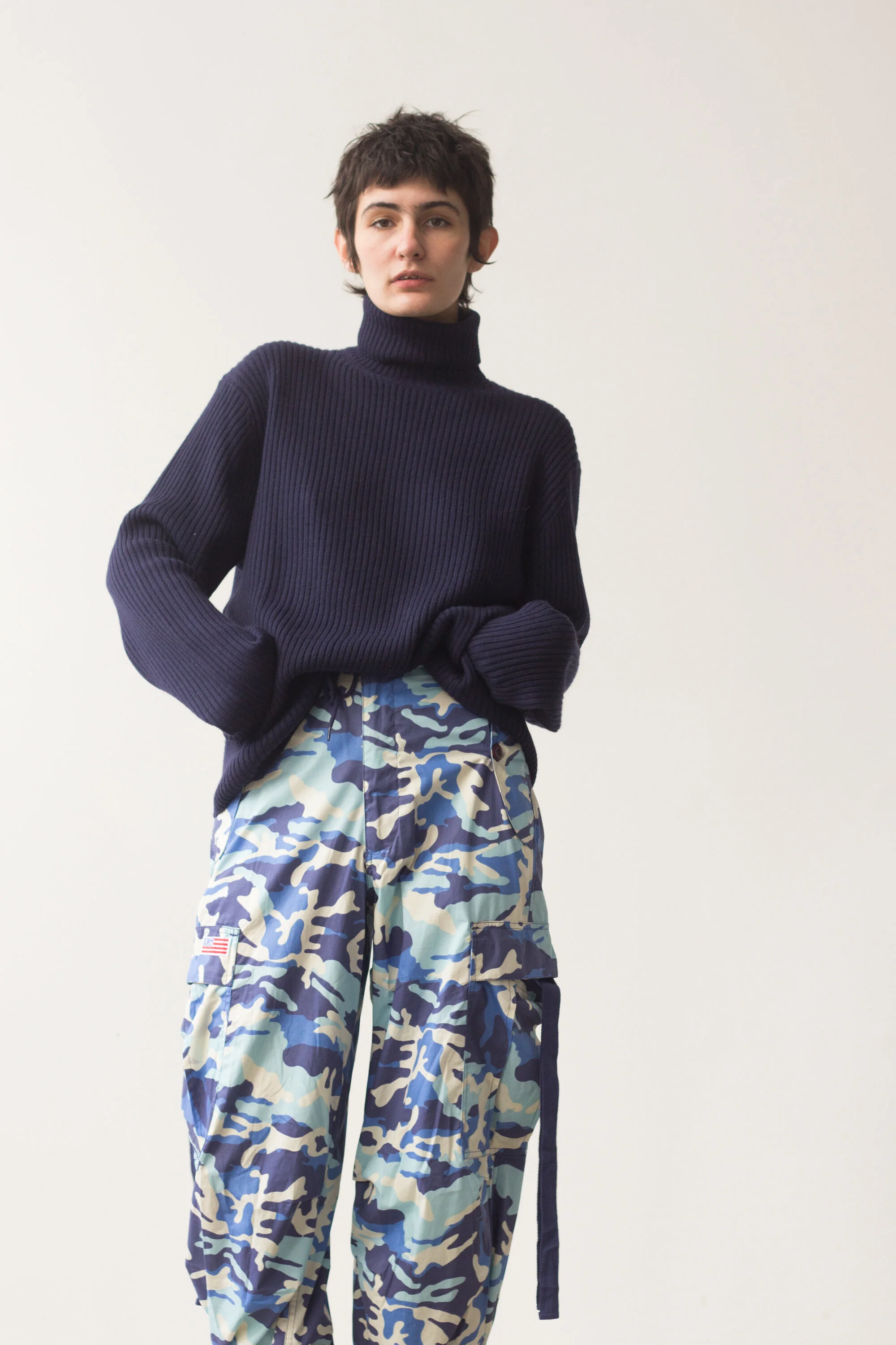 1980s Ribbed Polo Ralph Lauren Wool Turtleneck