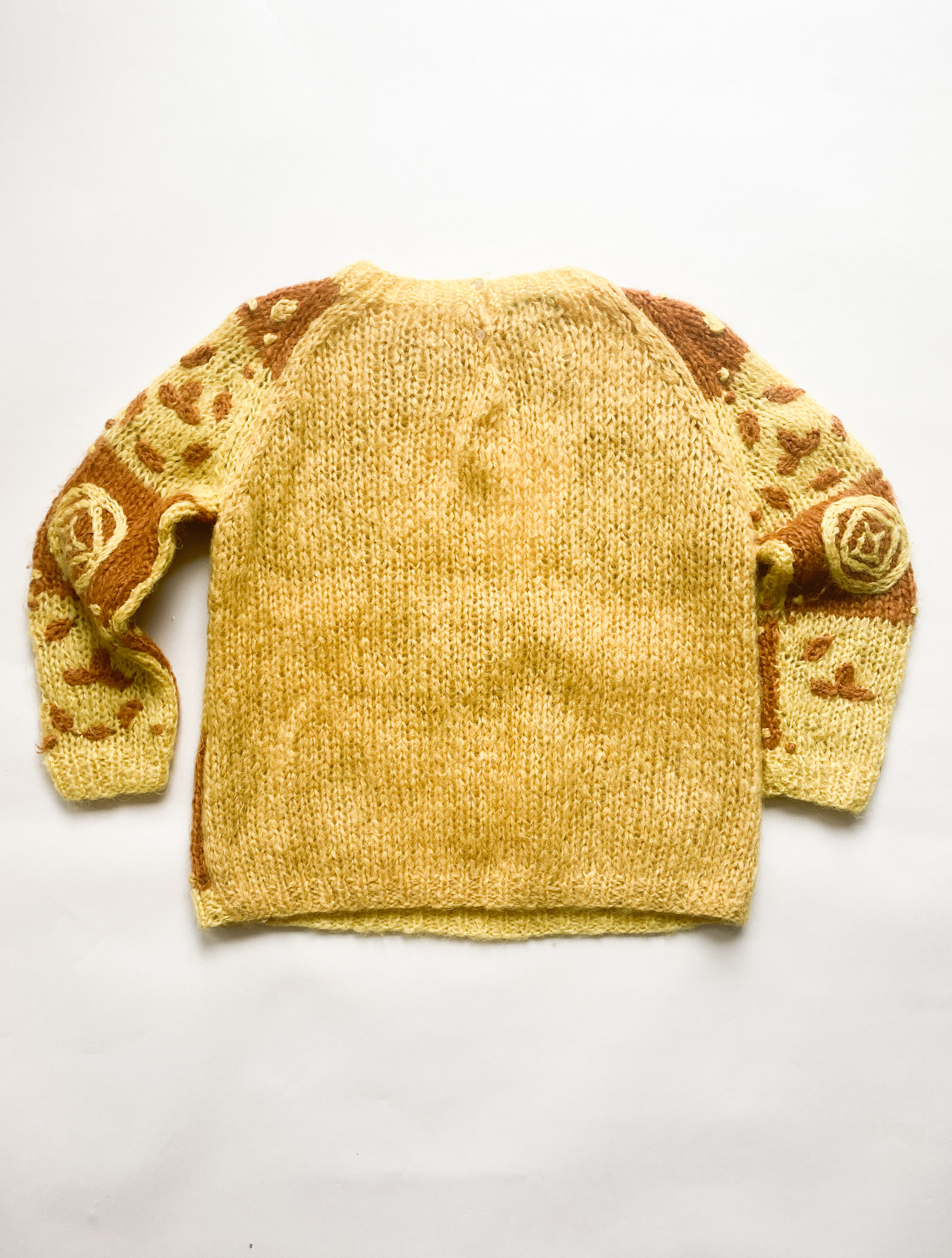 1960s Italian Mohair Checkerboard Pullover