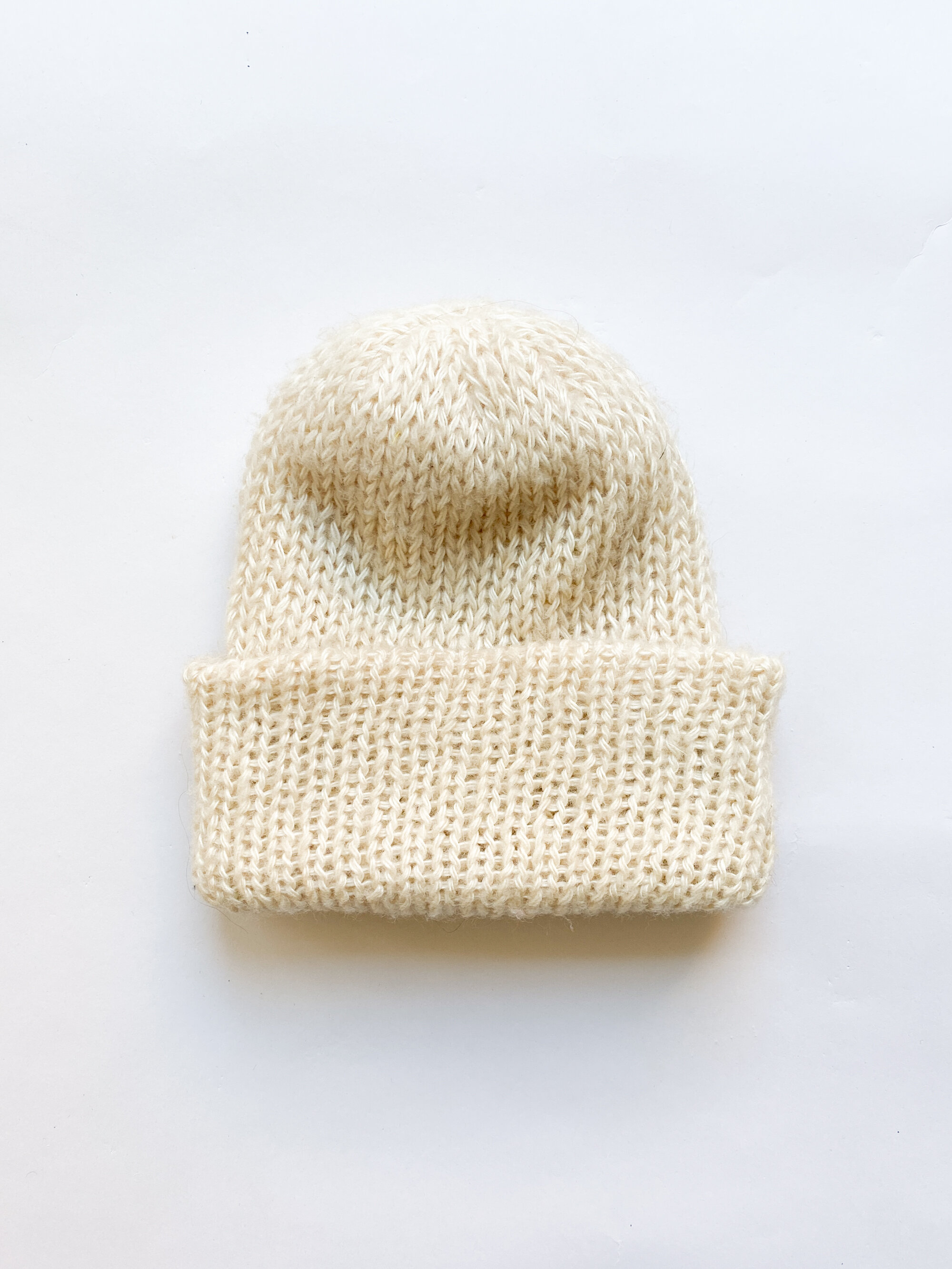 1970s Checkerboard Mohair Beanie