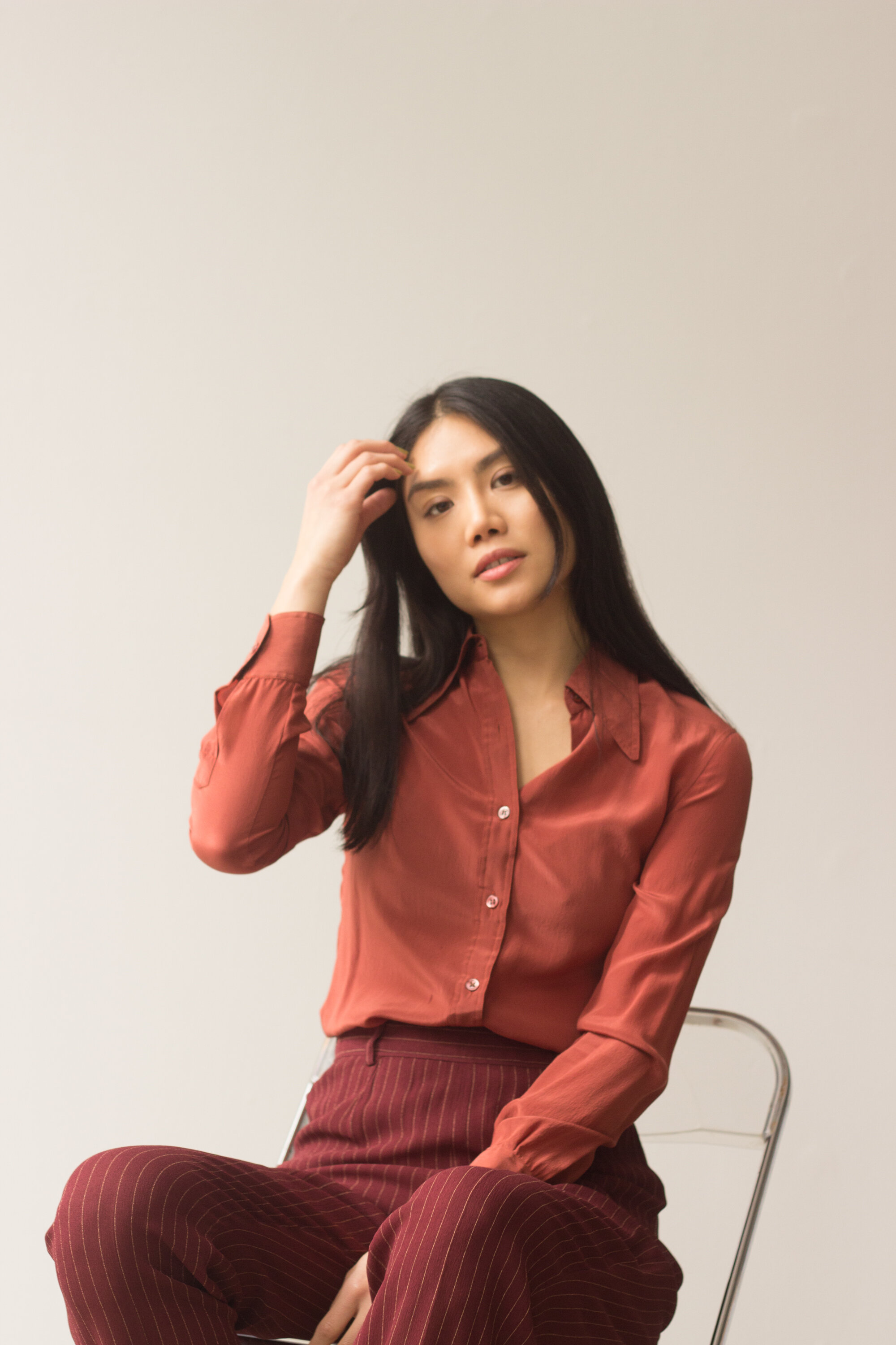 1970s Franck Olivier Sienna Silk Blouse