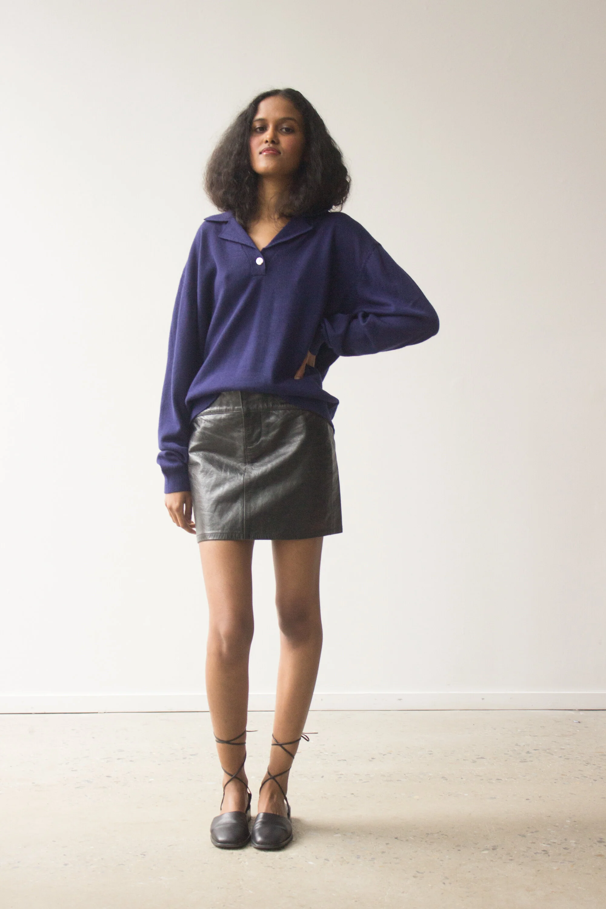 90s Fashion Mini Skirt 1990 1990s GAP Leather Mini Skirt