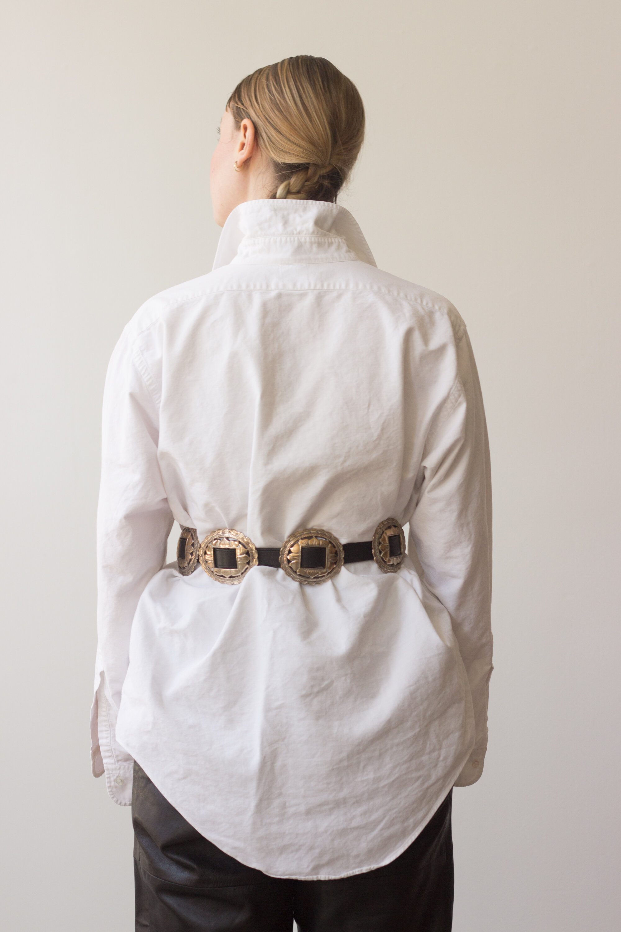 1980s Heavy Concho Buckle Belt