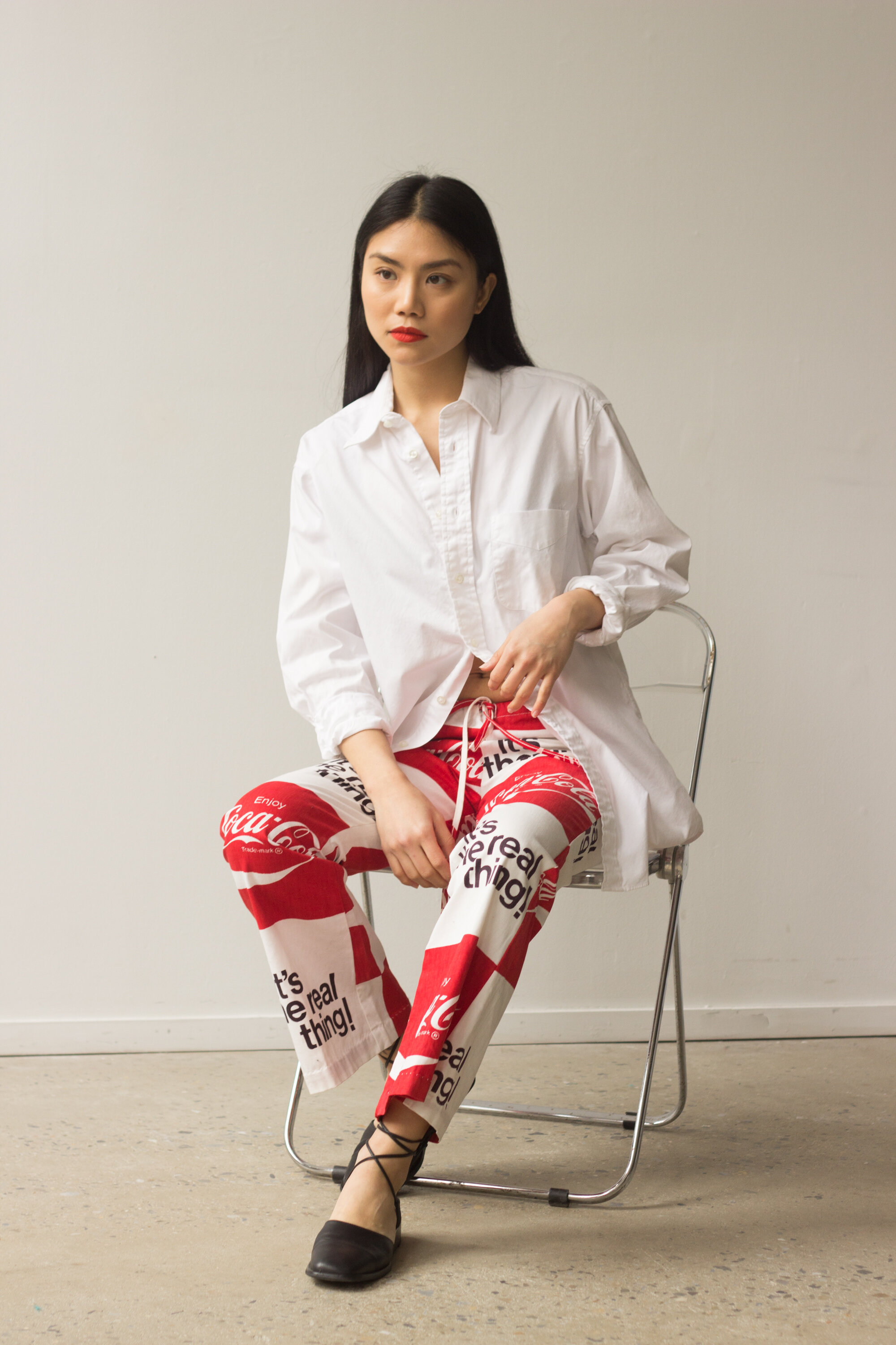 ON HOLD 1970s Coca Cola Cotton Bell Bottom Pants