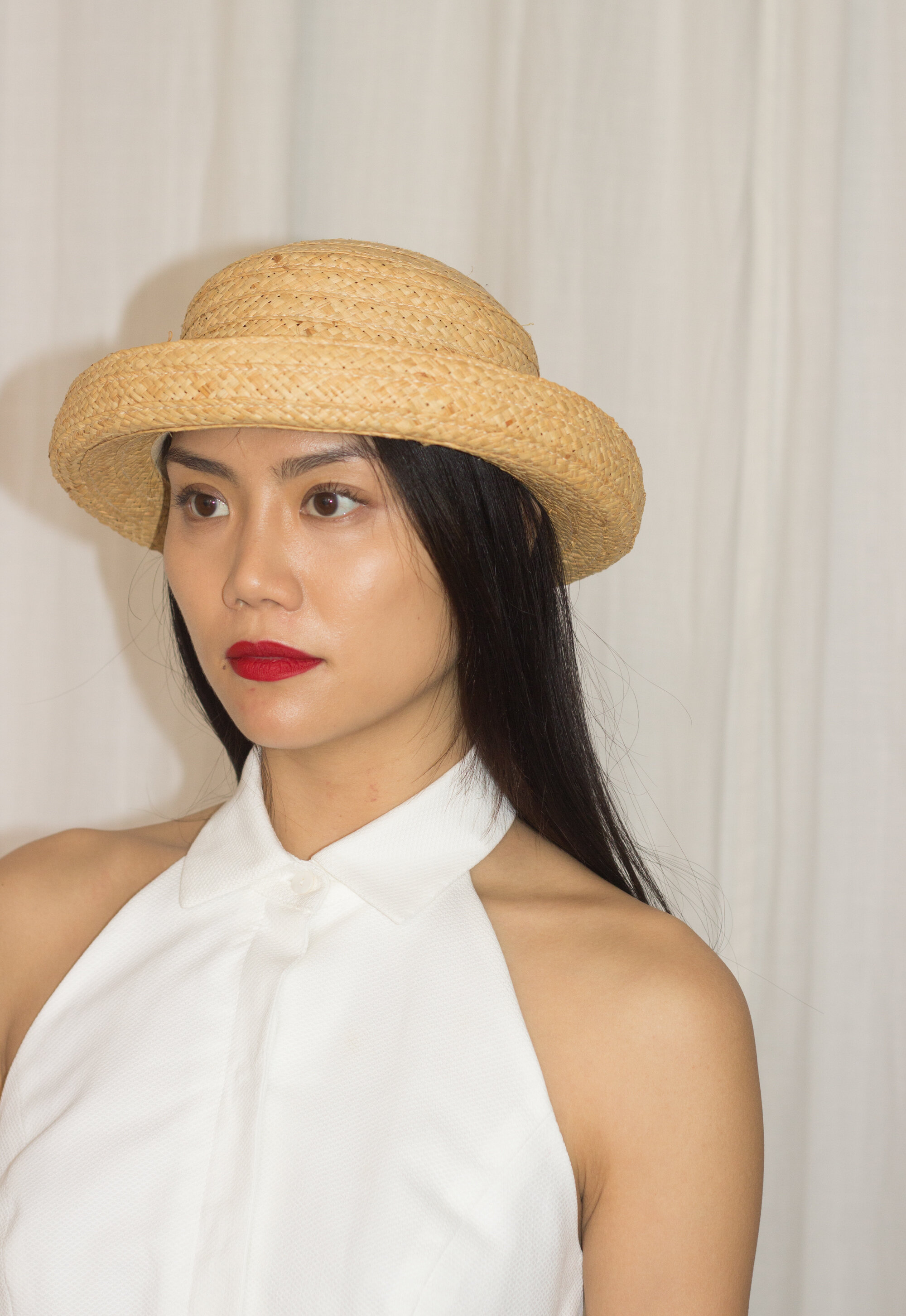 1980s Andie MacDowell Straw Hat