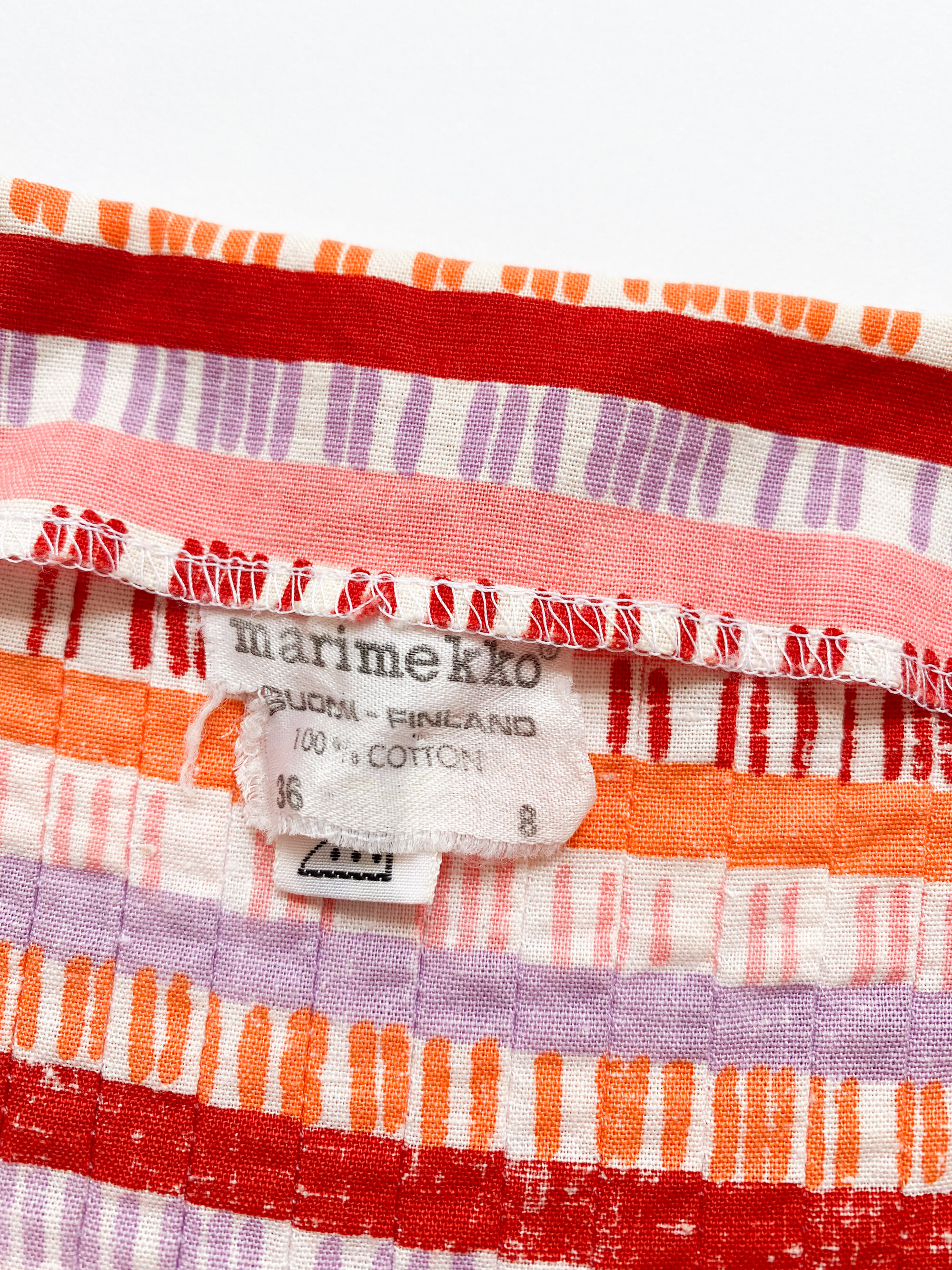 1970s Marimekko Cotton Trapeze Sun Dress