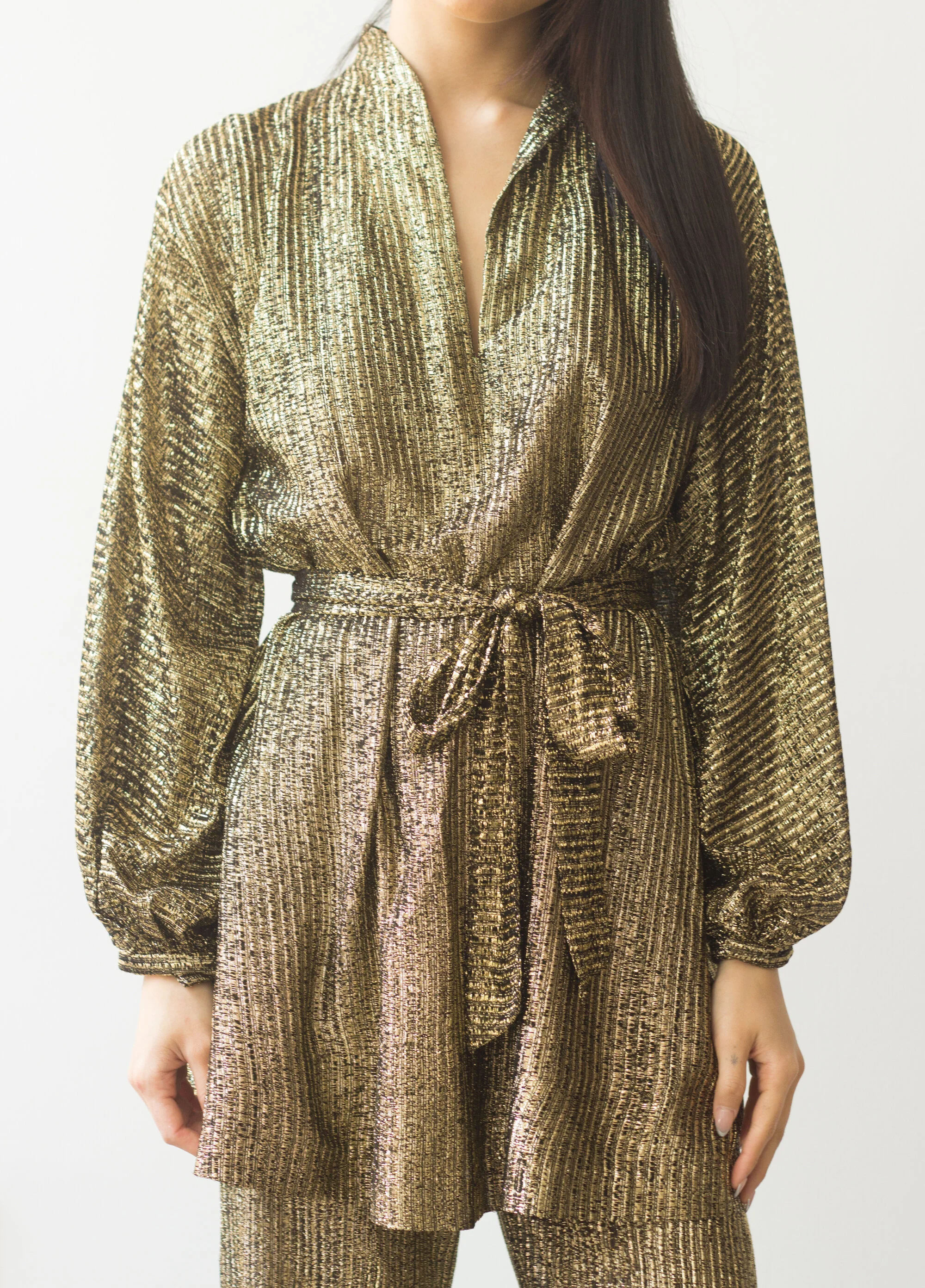 gold dress tulle Halston - Reilly Satin Twist Dress main image 1