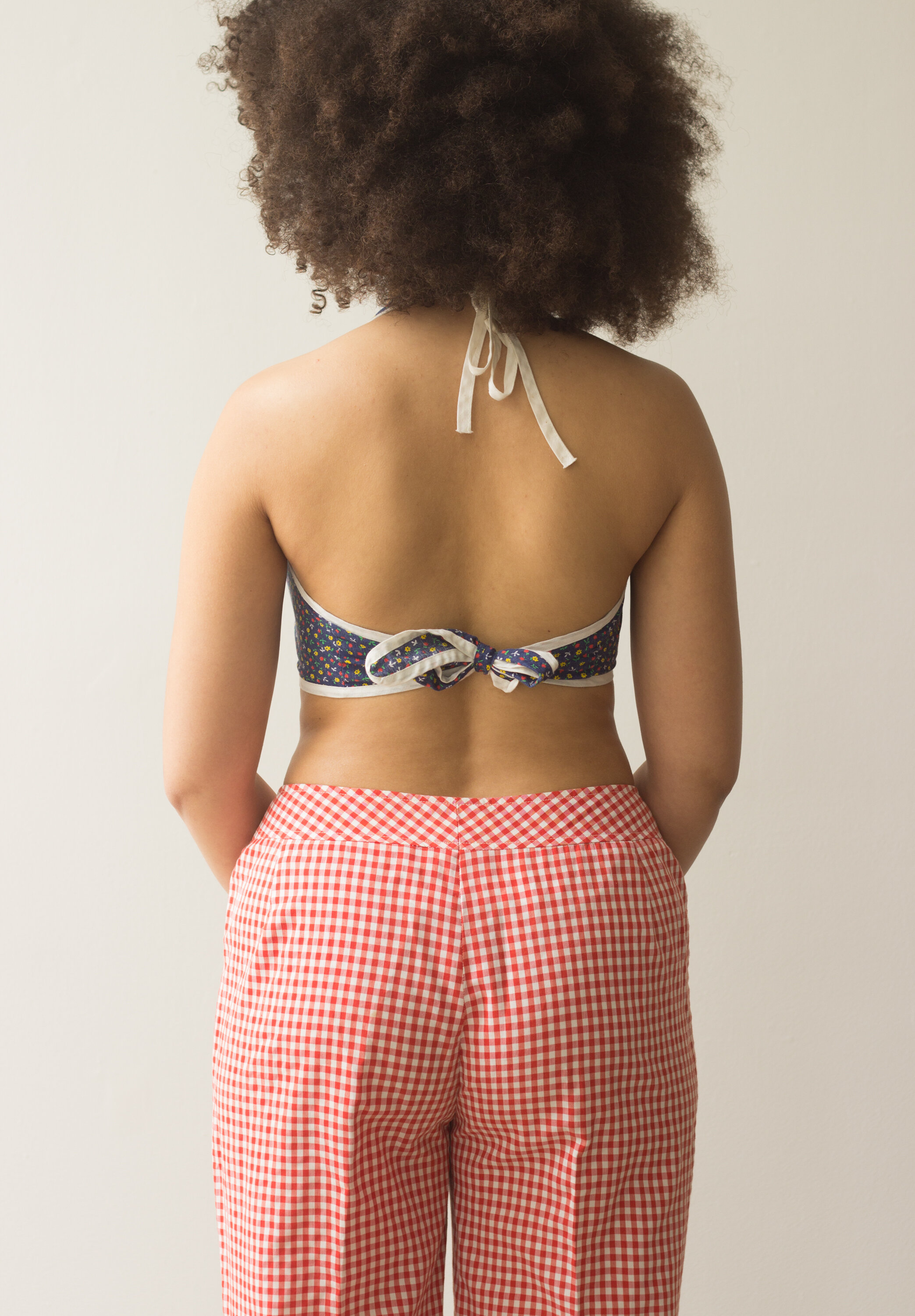 1960s Ditsy Floral Bra Top