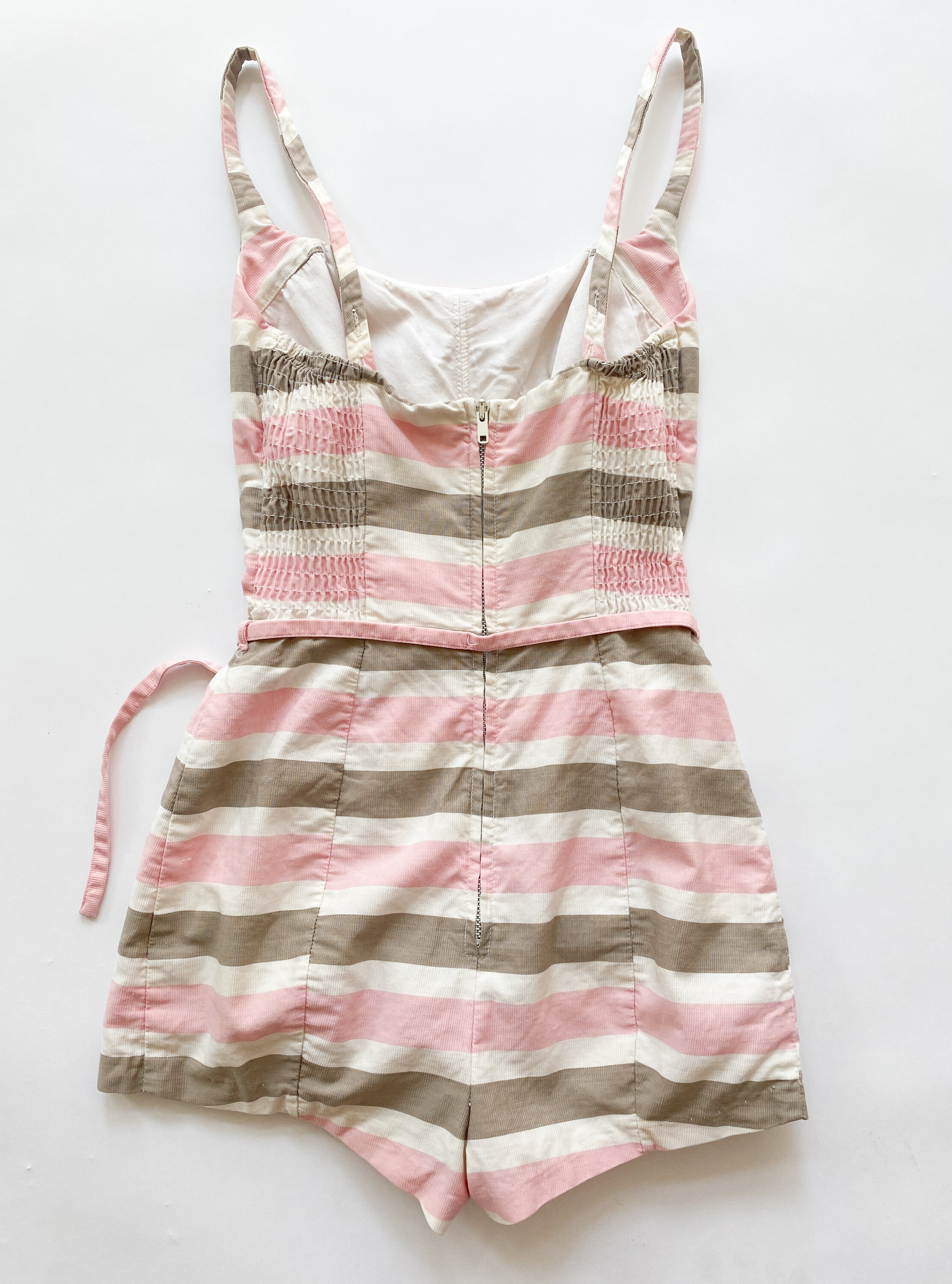 1950s Striped Cotton Playsuit